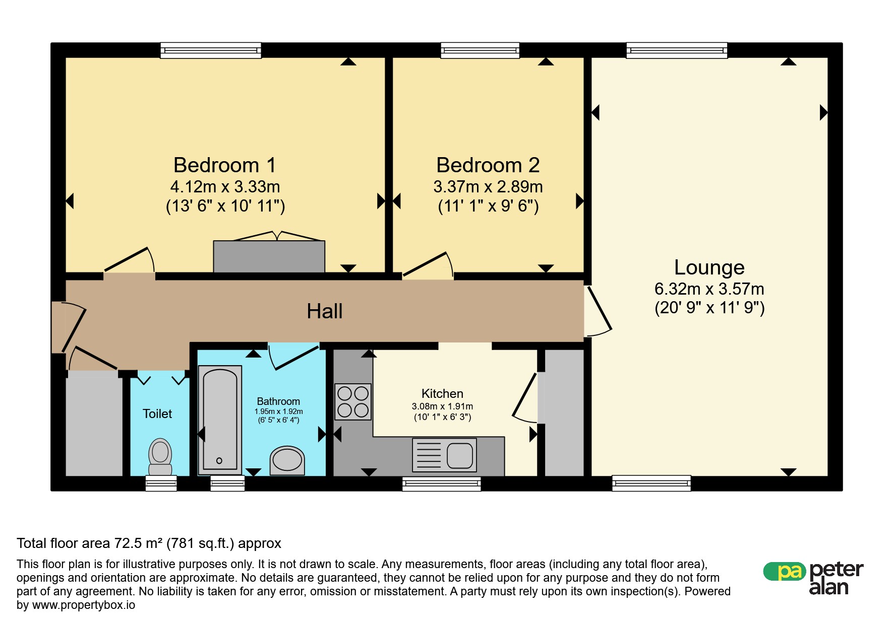 15, White Gates Court, Neath floorplan