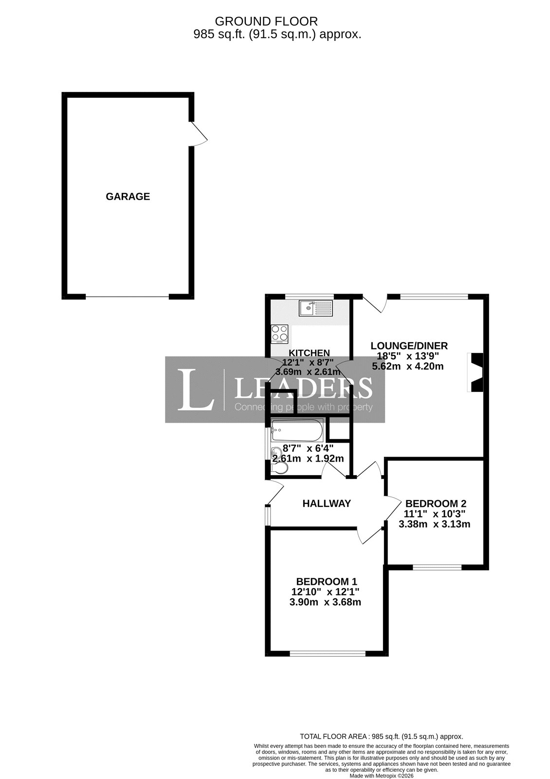 48, Ashurst Way, East Preston floorplan