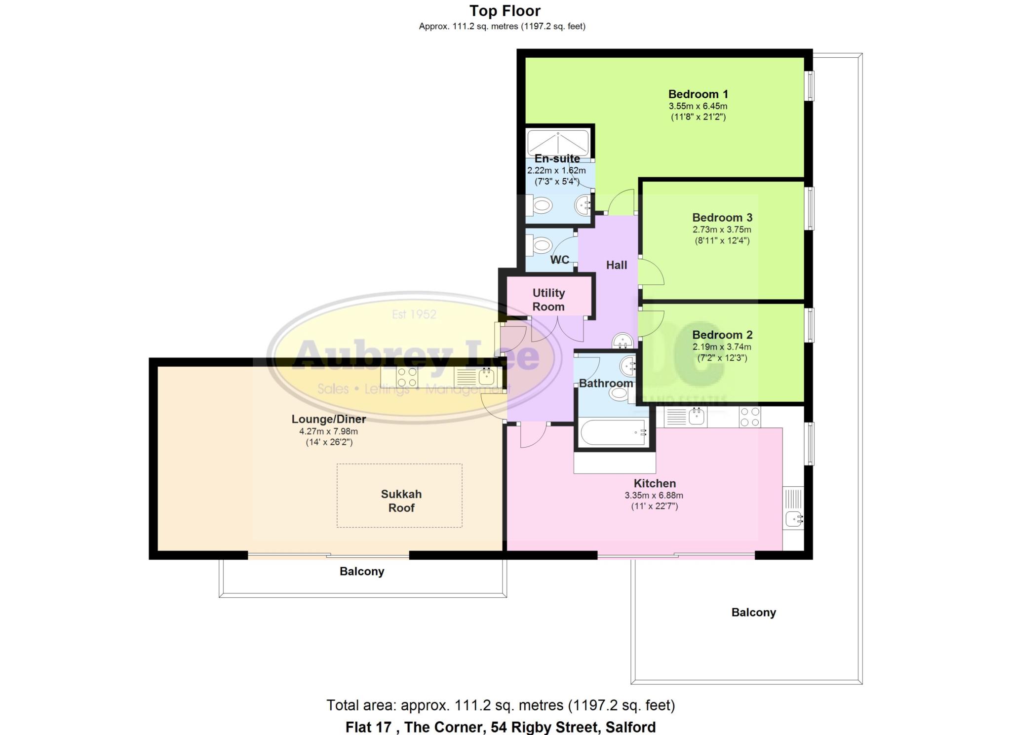 3 Bedrooms Flat for sale in Rigby Street, Salford M7