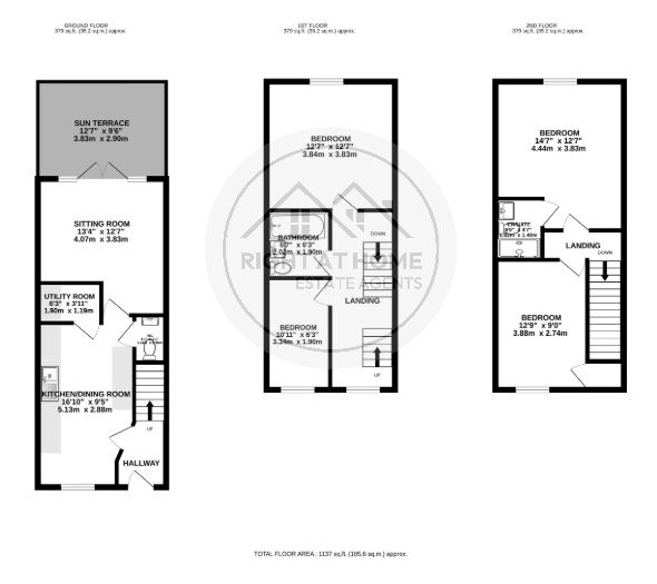 13 Thursby Walk, Exeter floorplan