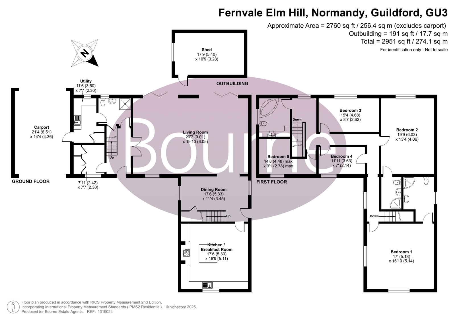 Fernvale,, Elm Hill, Guildford floorplan