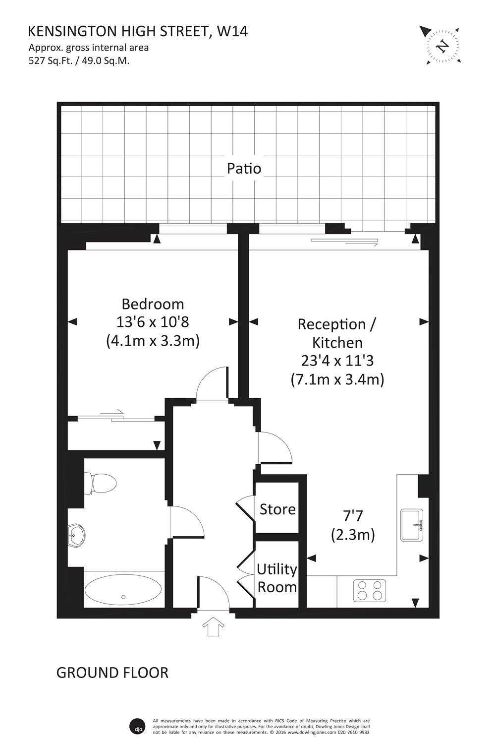 0 Bedrooms Studio to rent in Trinity House, 377 Kensington High Street, Kensington, London W14