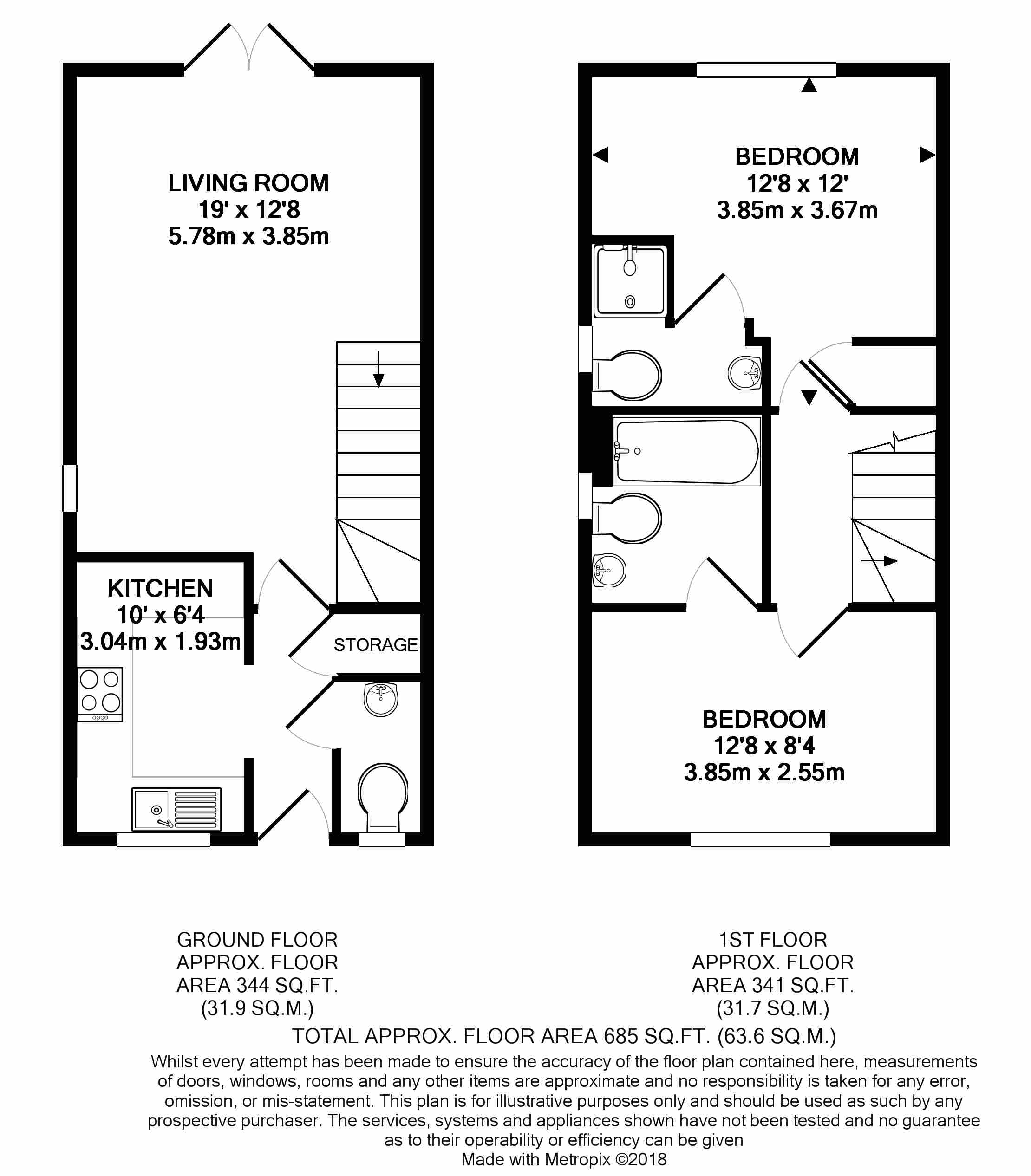 2 Bedrooms Semi-detached house for sale in Hawker Road, Ash Vale, Aldershot GU12