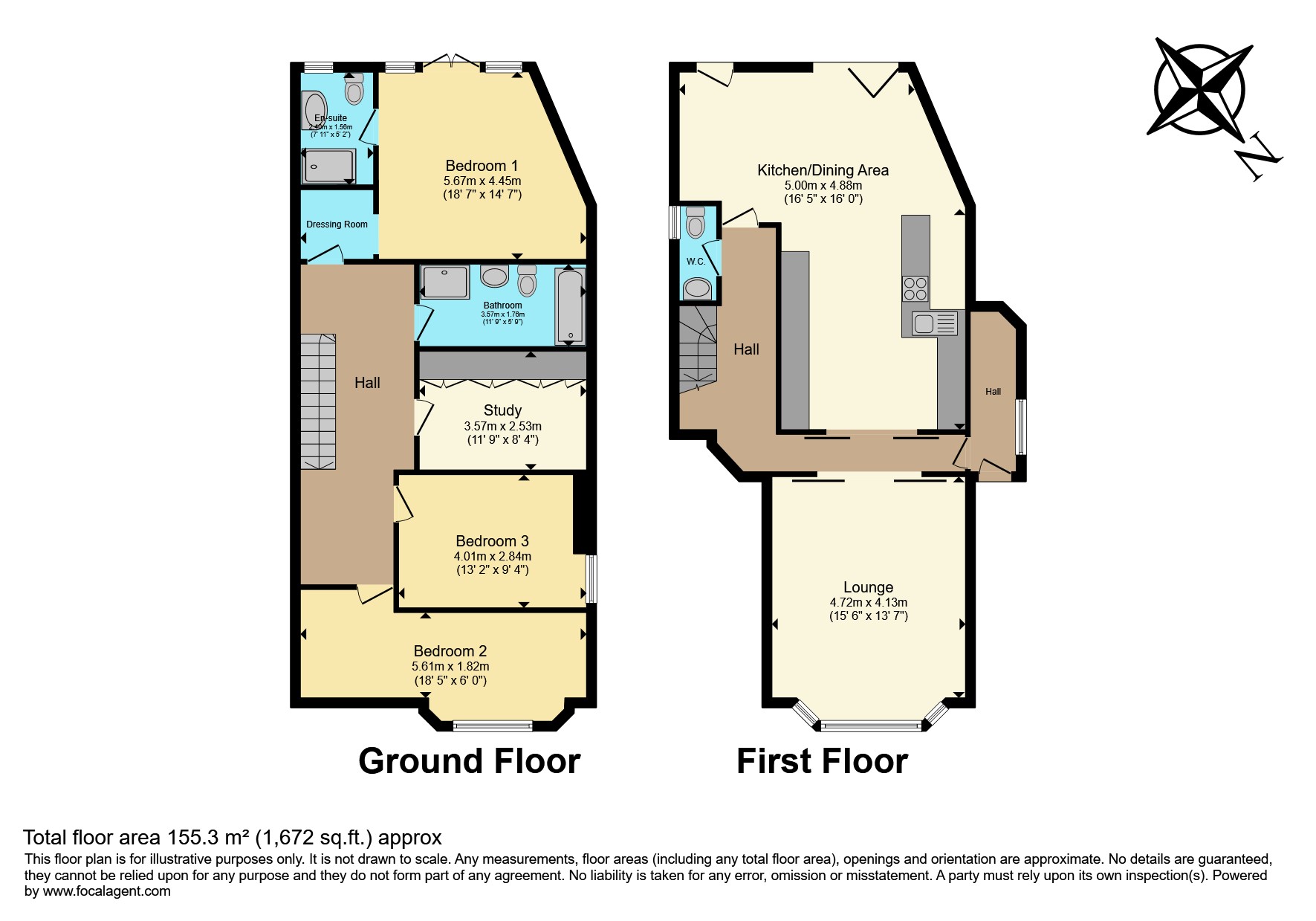 Flat 1, 16, Lapwing Lane, Manchester floorplan