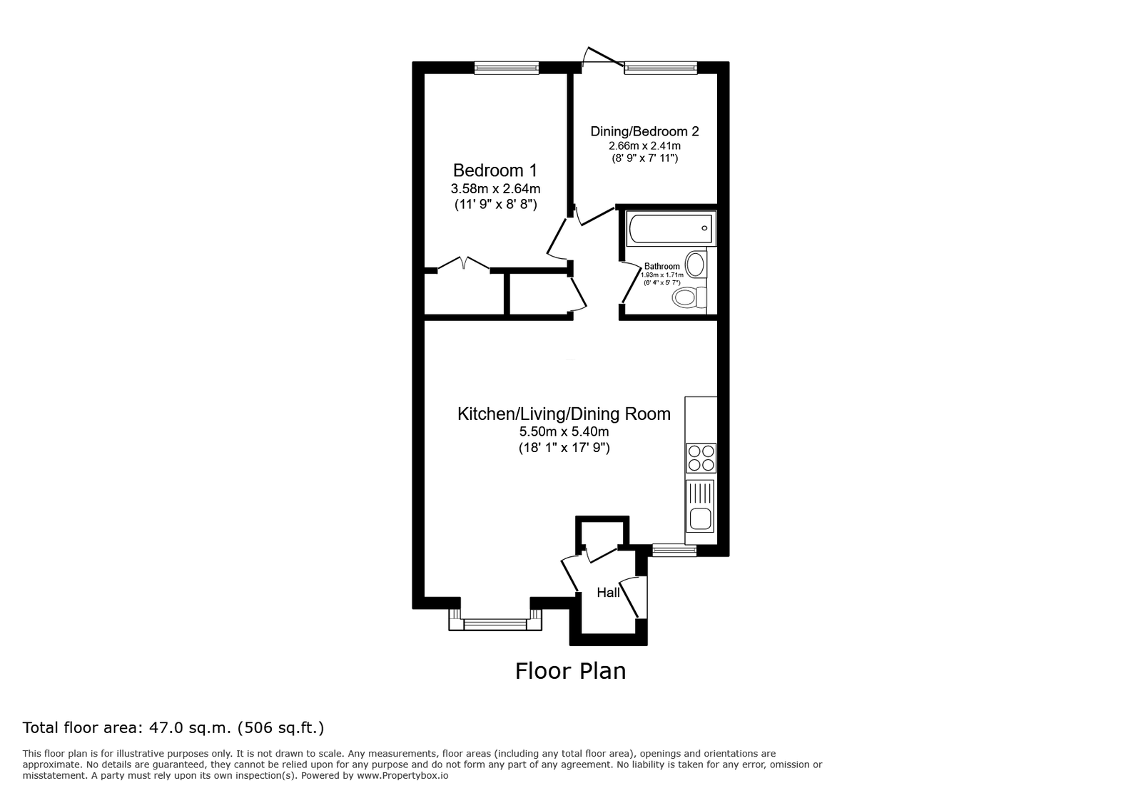 199, Appletrees, Cambridge floorplan