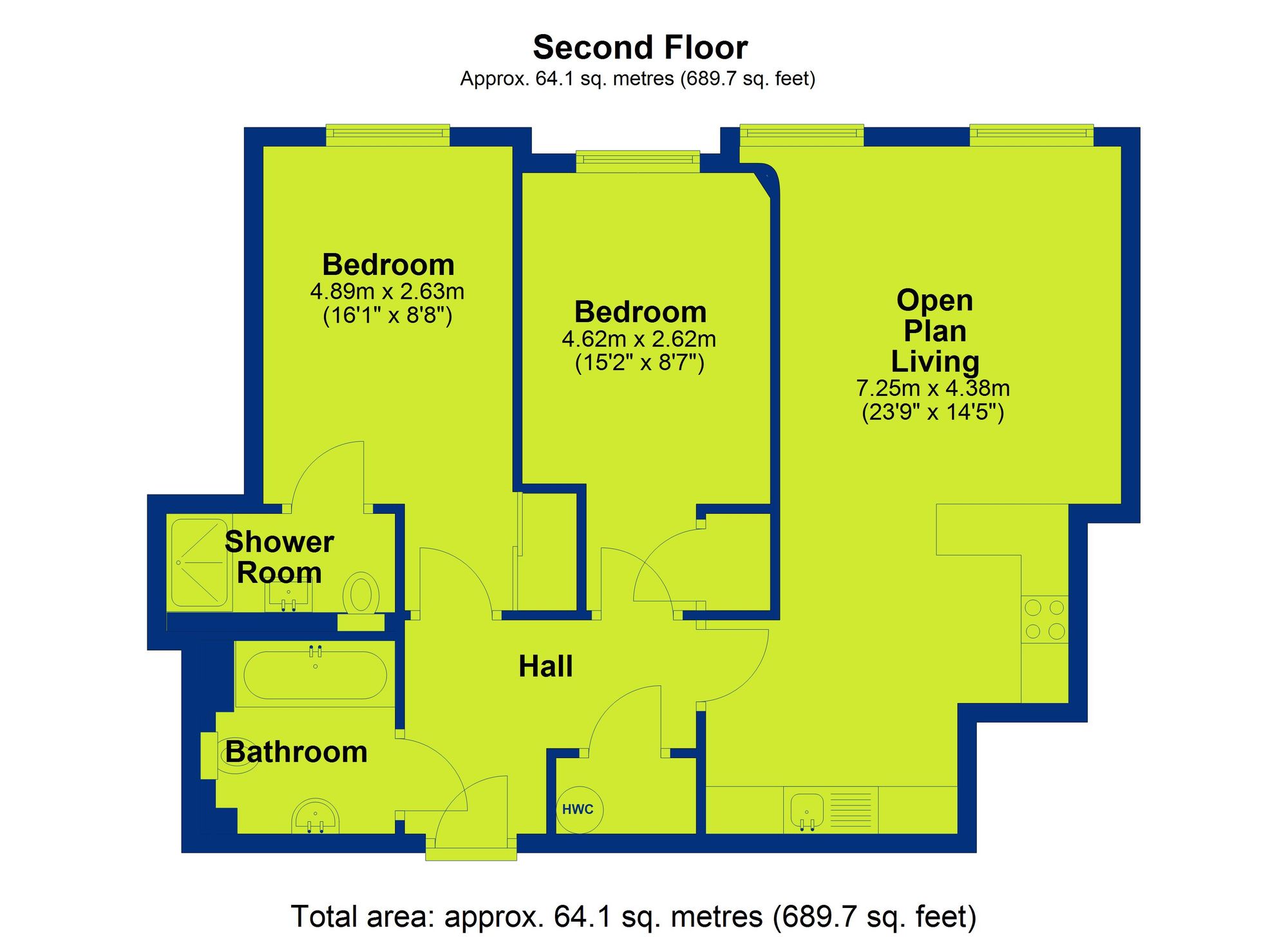 Apt 14, Drapers Bridge 17-21 Hounds Gate, Nottingham floorplan