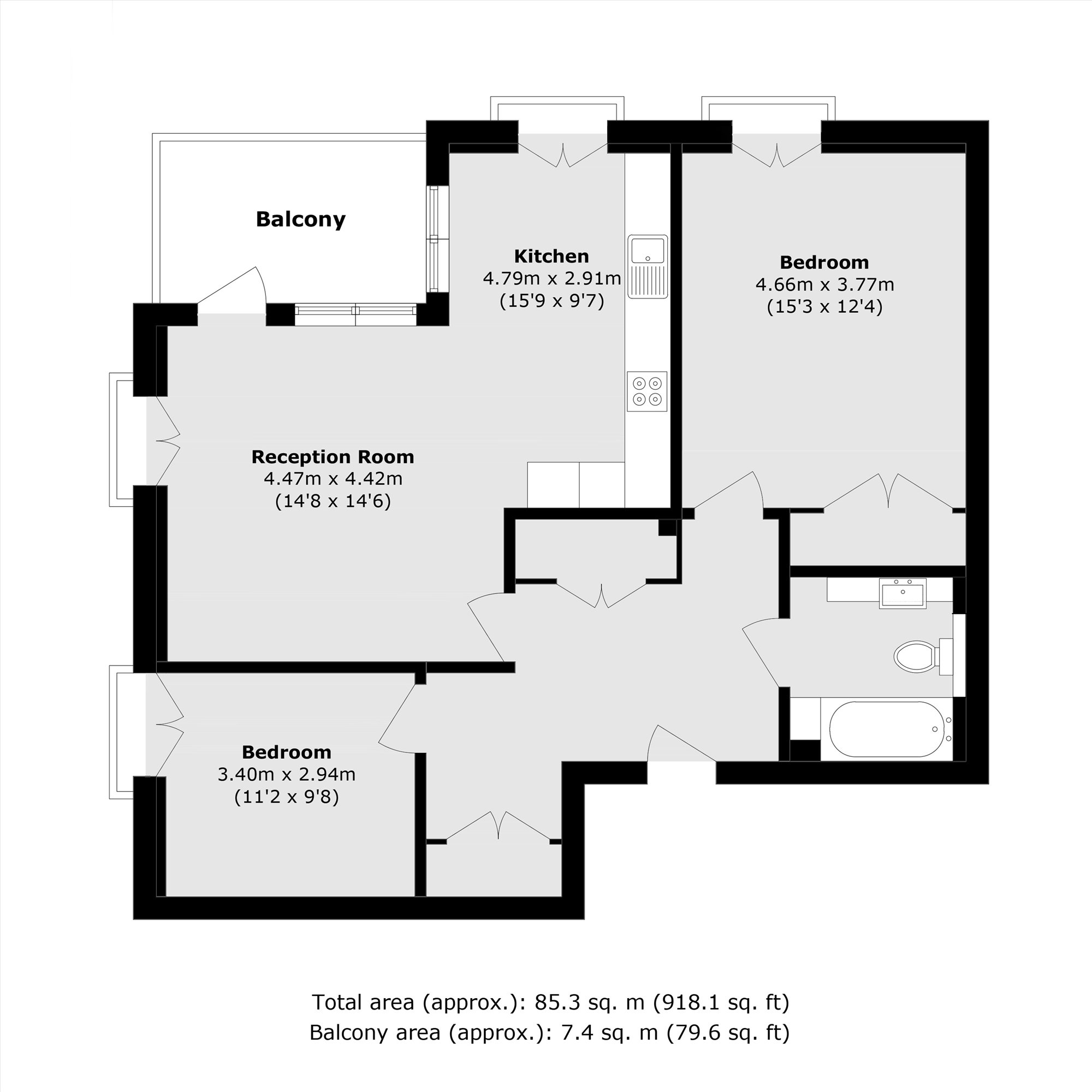 Flat 4, Fellow House, 12, Maurice Browne Avenue, London floorplan