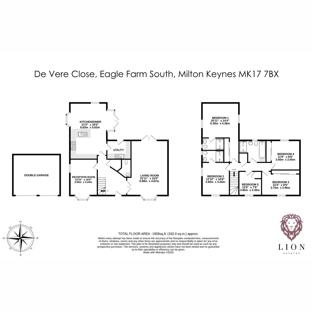 4, De Vere Close, Milton Keynes floorplan