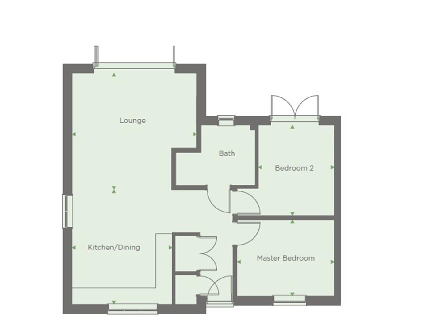 Arkell Avenue, Carterton OX18, 2 bedroom semidetached bungalow for