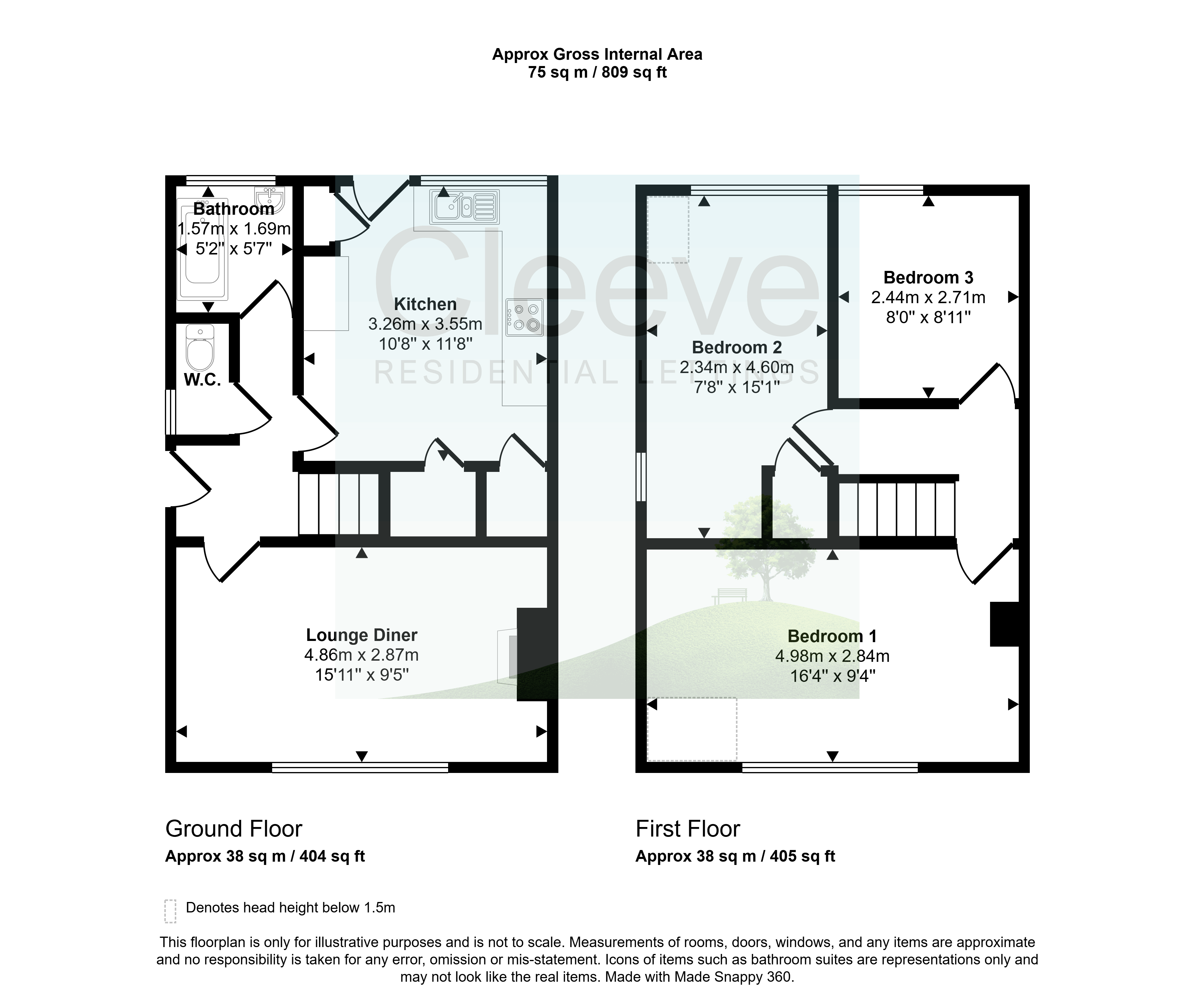 1, Wentworth Close, Cheltenham floorplan