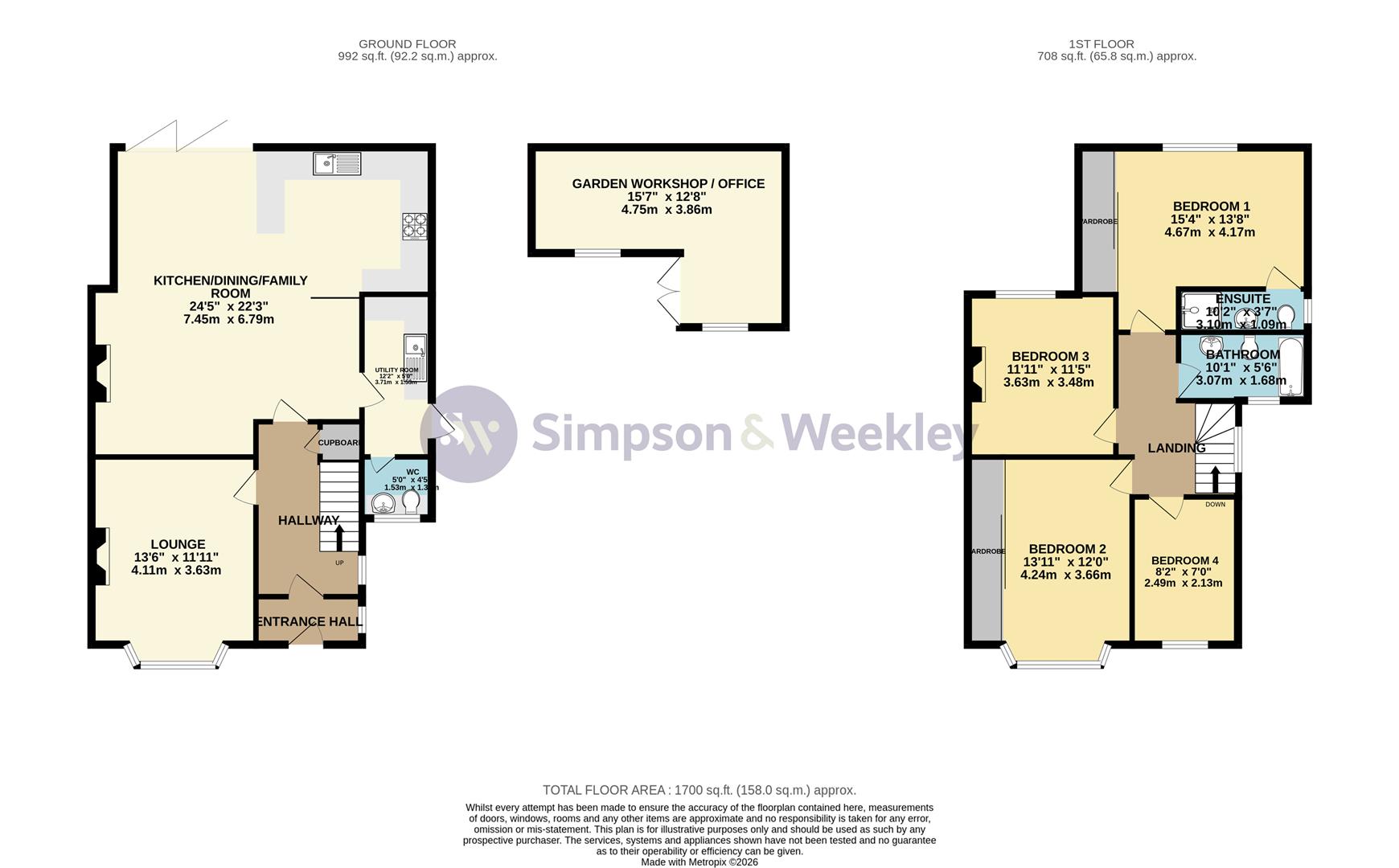195, Northampton Road, Wellingborough floorplan