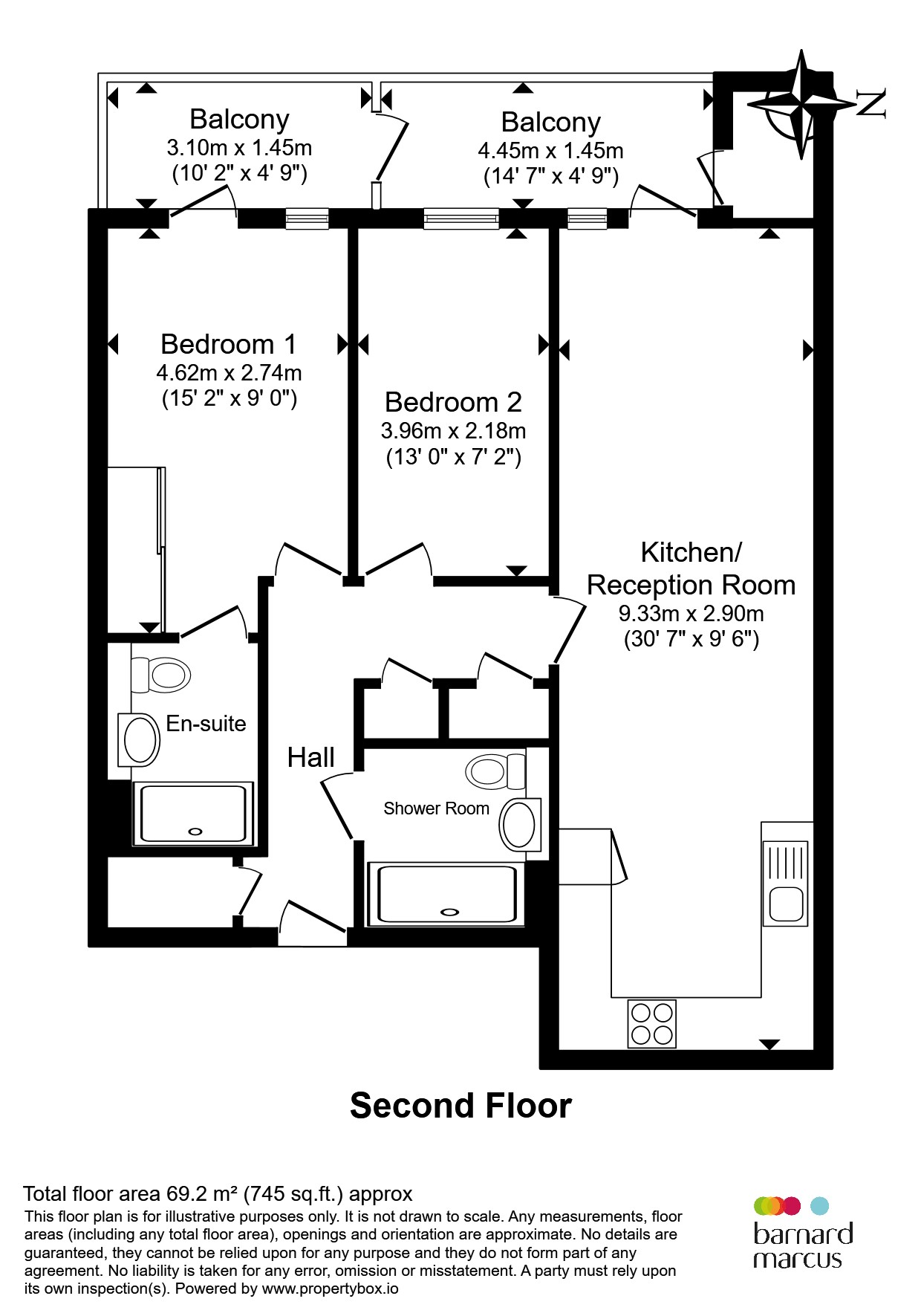 Flat 19, Attlee Court, 1230, High Road, London floorplan