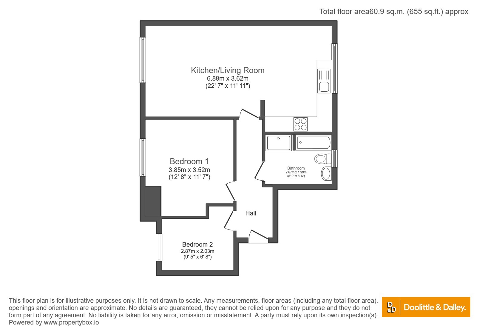 Millfields Court, Worcestershire floorplan