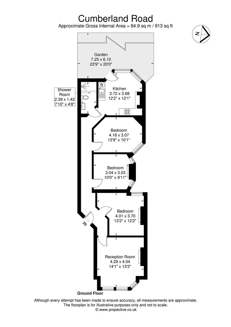 4 Cumberland Villas, 31, Cumberland Road, Acton floorplan