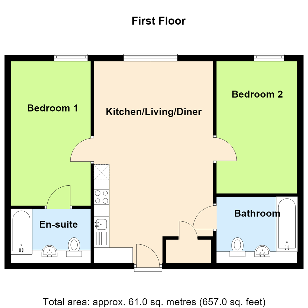 112B Downtown, 9 Woden Street, Salford floorplan