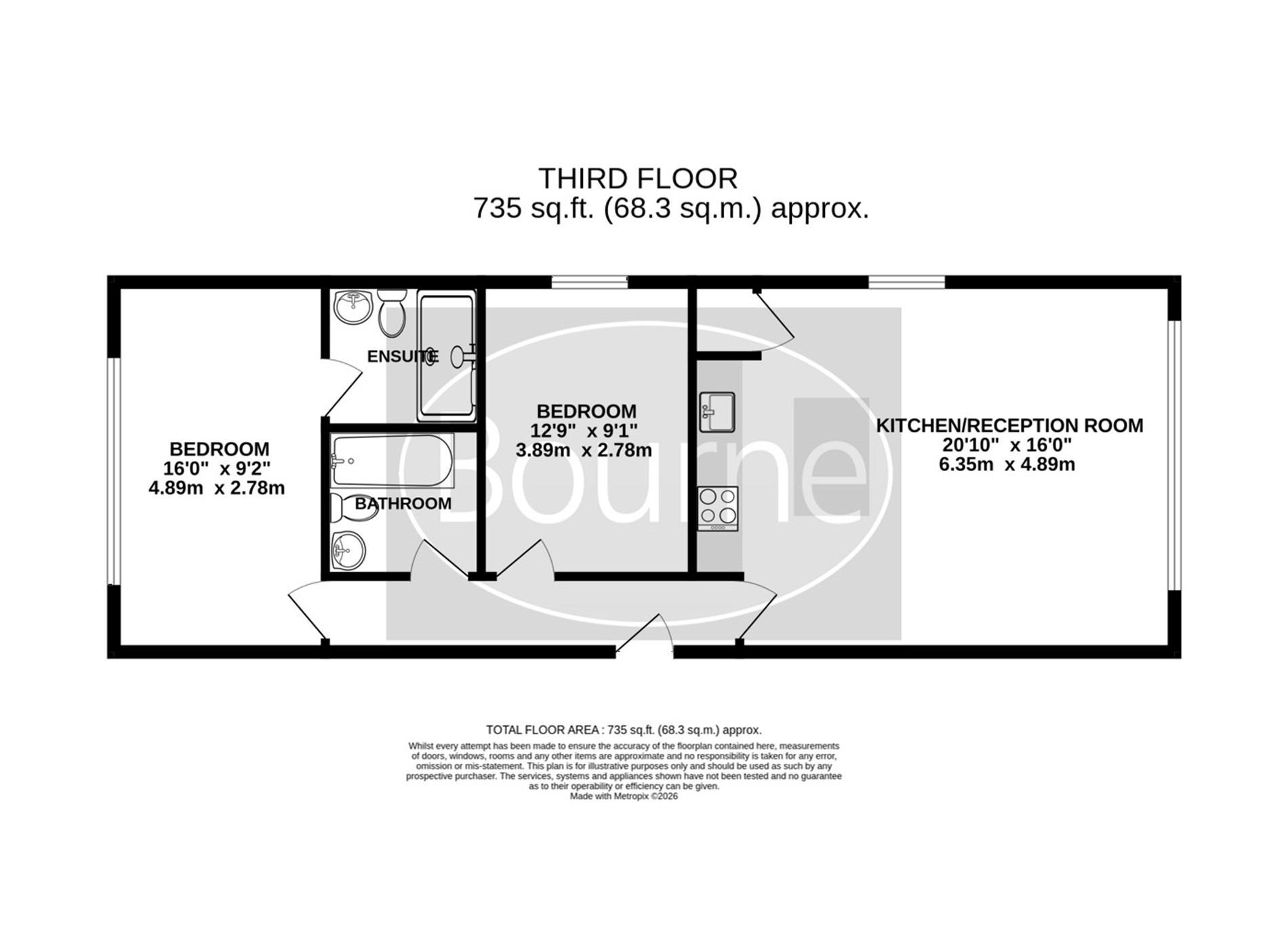 49 Trinity Place, 111, Chertsey Road, Woking floorplan