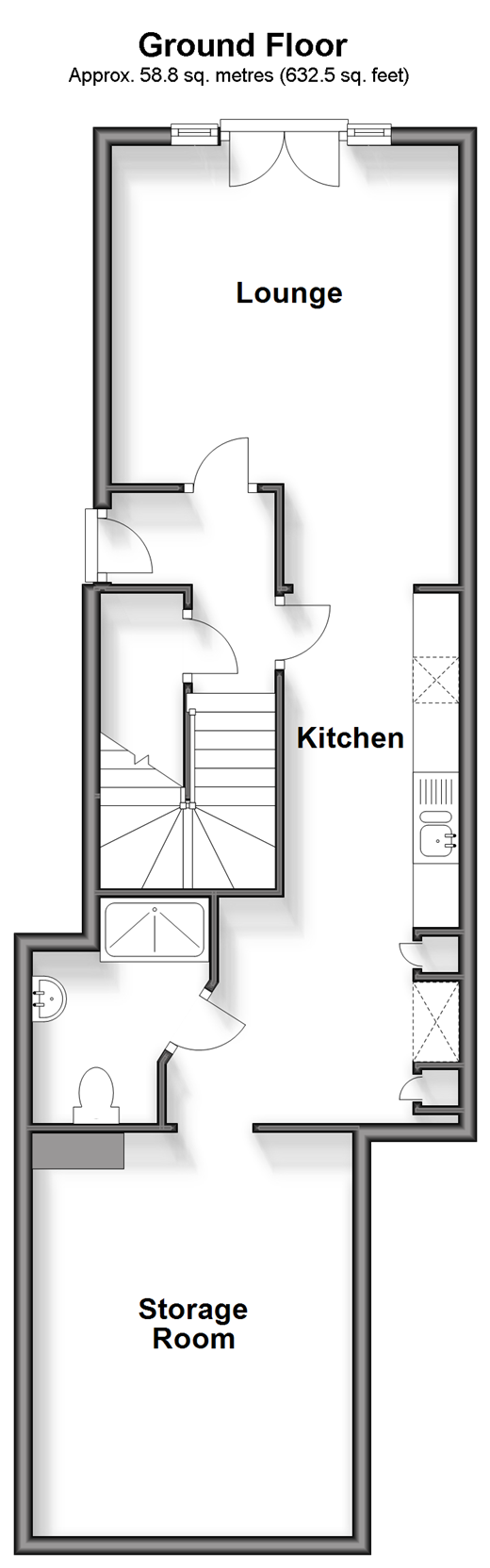 Victoria Street, Ventnor, Isle Of Wight PO38, 1 bedroom flat for sale