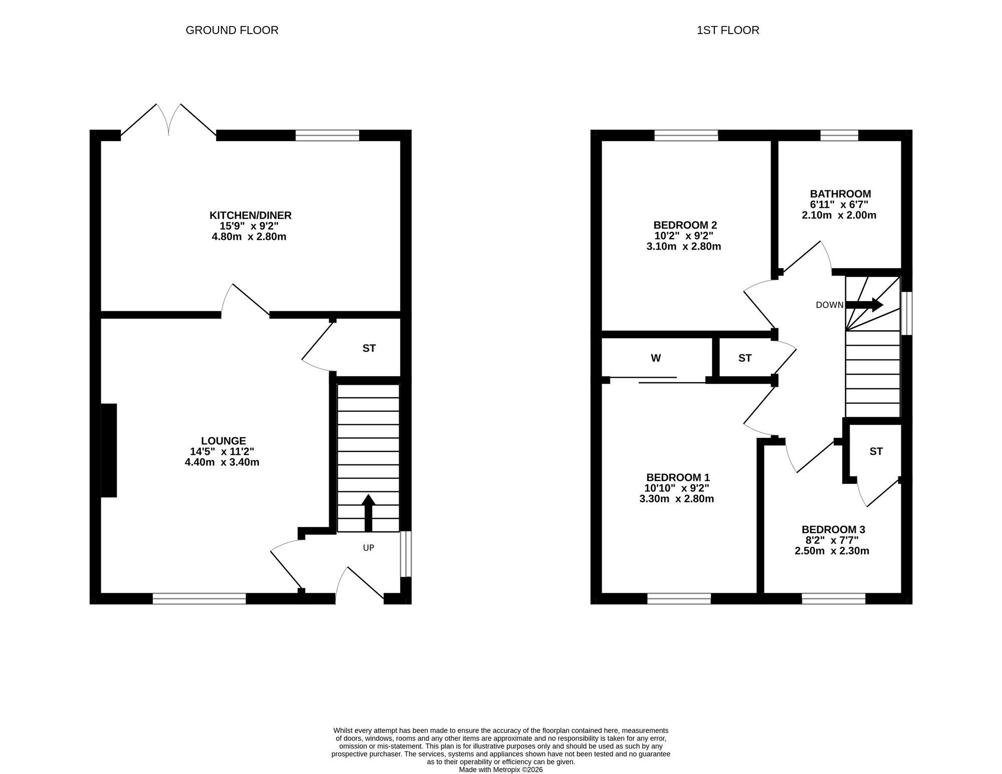 11 Vale Grove, Bridge of Allan floorplan