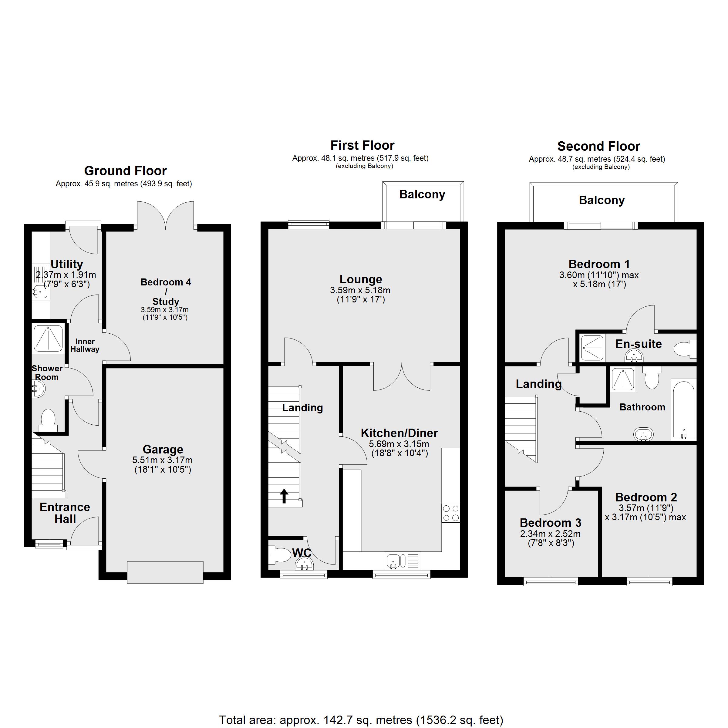 24, Park Lane, Lincoln floorplan
