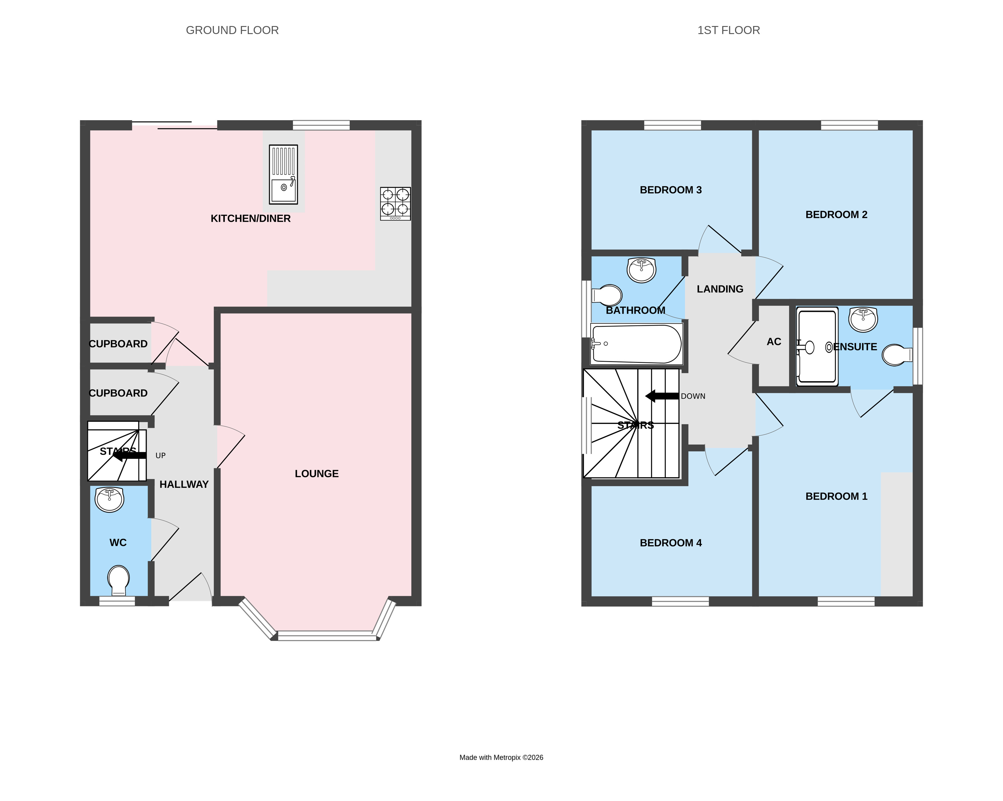 1, Reed Drive, Staffordshire floorplan