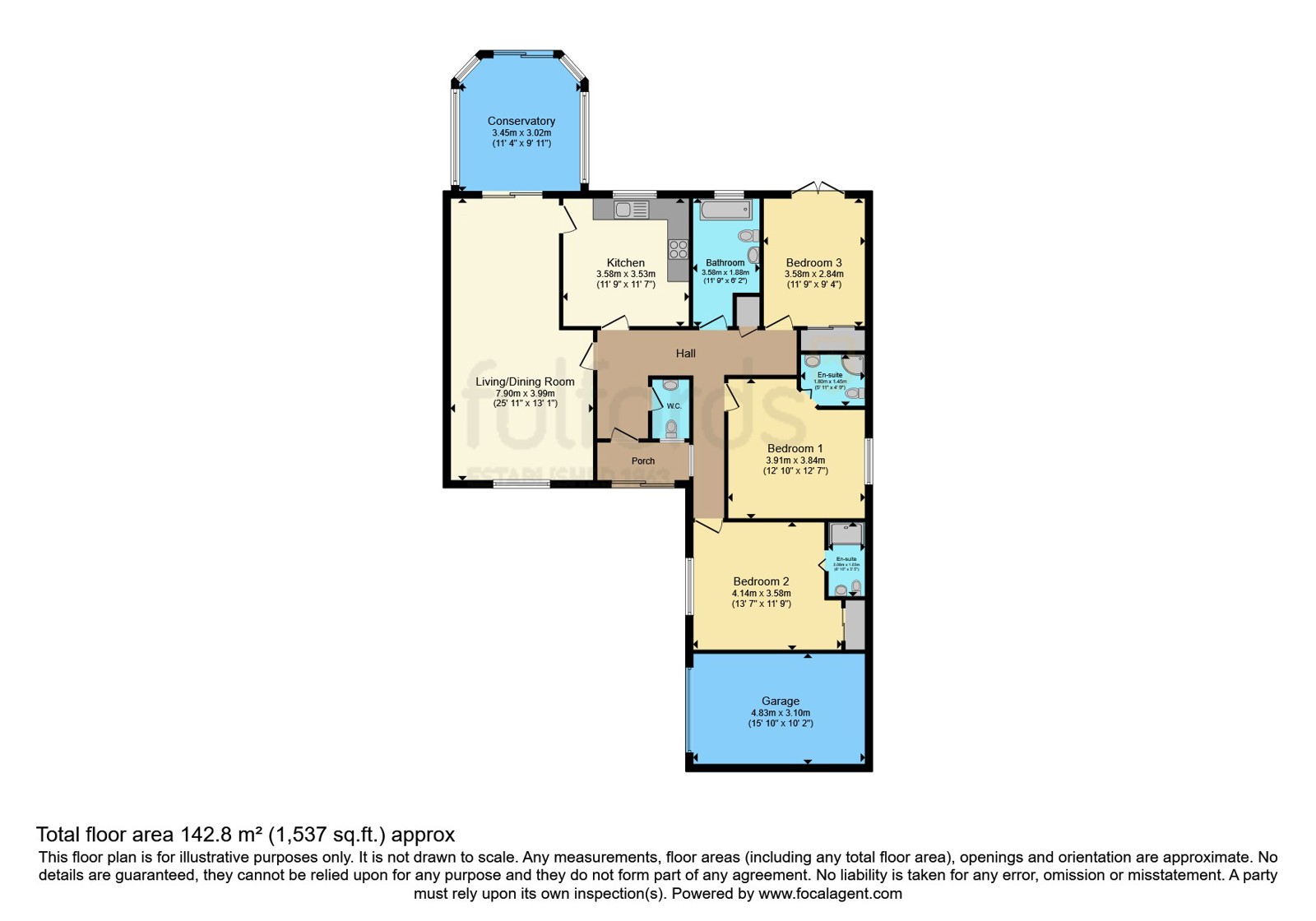 Pennyfarthings,, Dunkeswell, Devon floorplan
