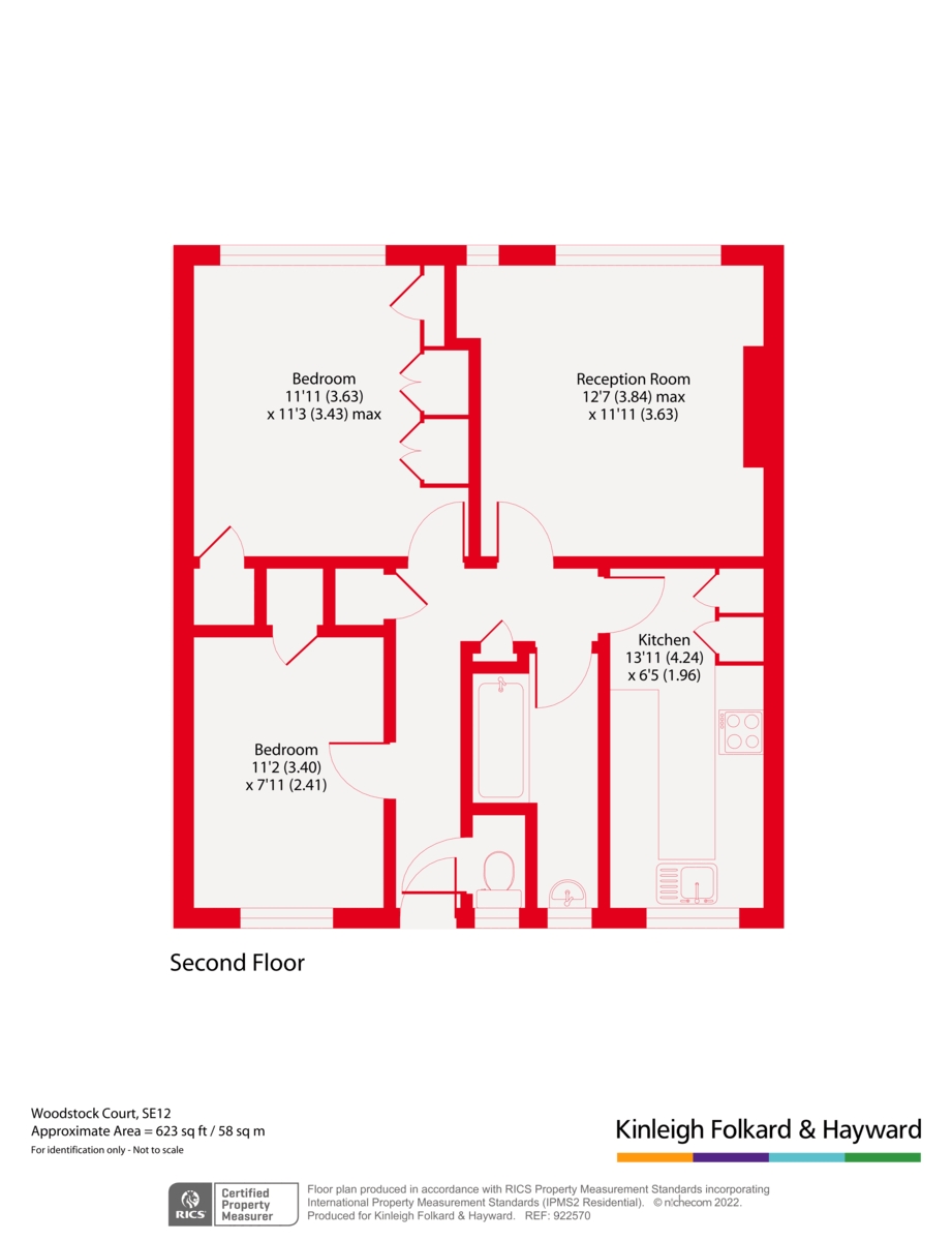 45 Woodstock Court,, Burnt Ash Hill, London floorplan