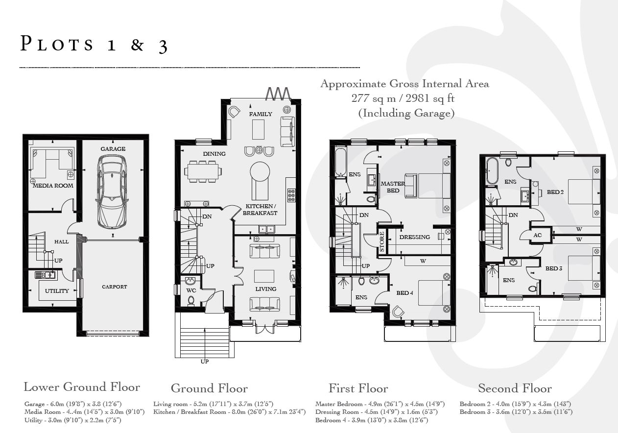 4 Bedrooms  to rent in Monterey Place, Oakshade Road KT22