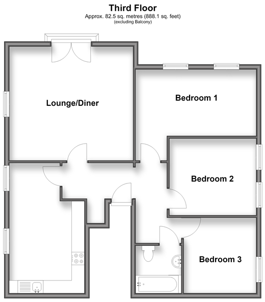 Fort Road, Margate floorplan