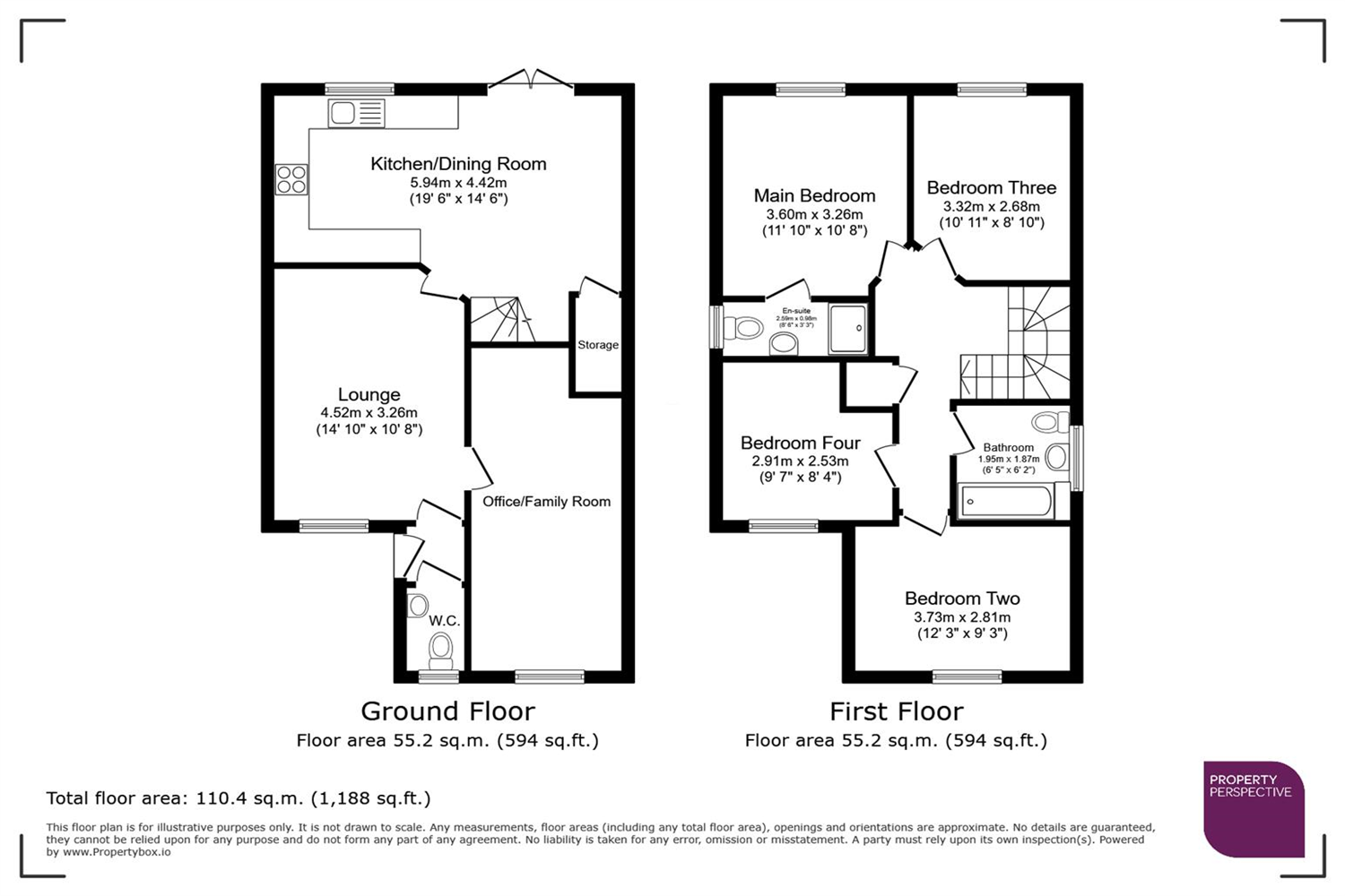 9, Rosebay Gardens, Higher Walton, Preston floorplan