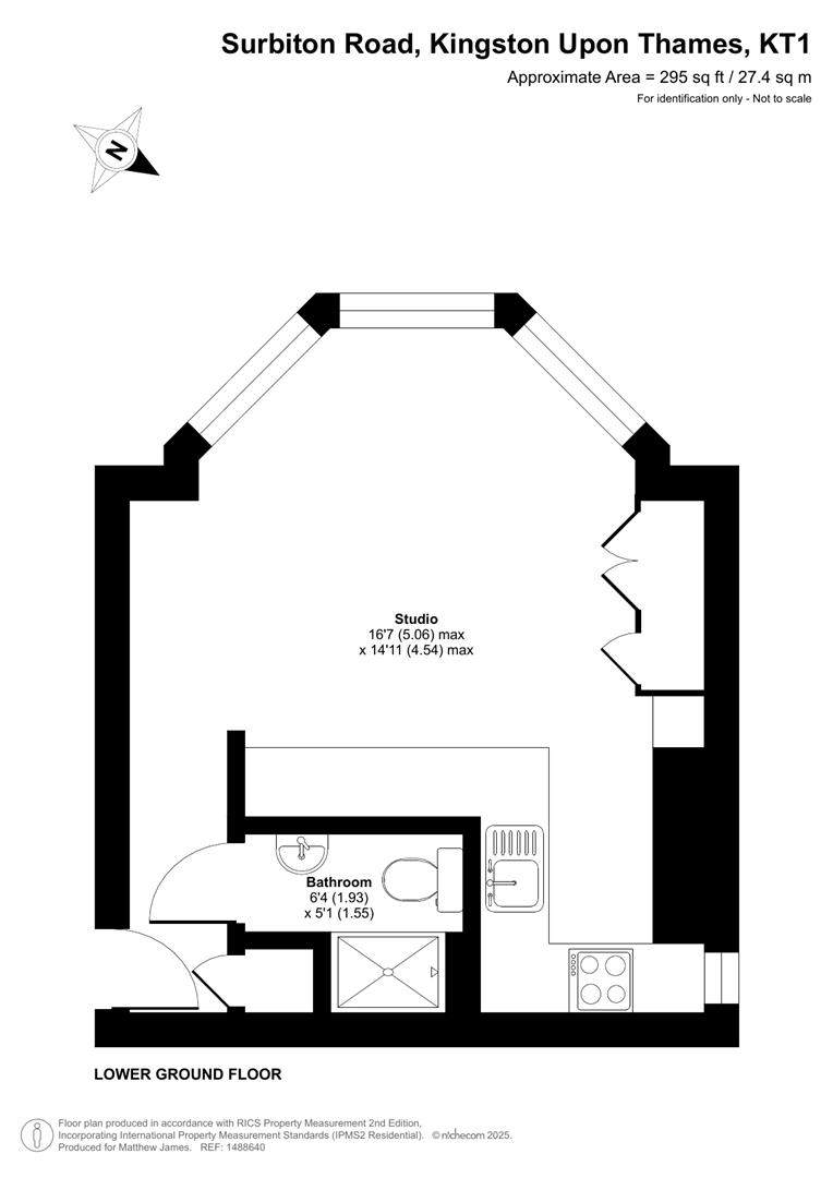 Flat 1, Clyde House, Surbiton Road, Kingston Upon Thames floorplan