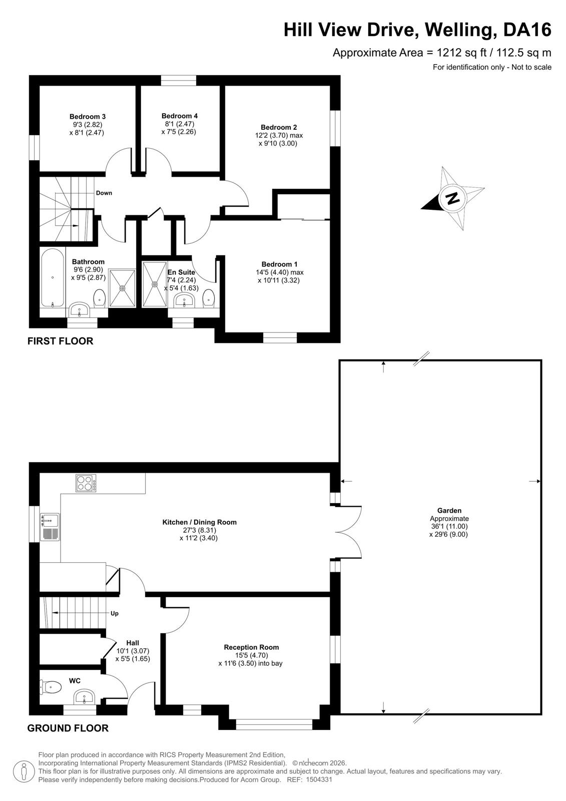 26, Hill View Drive, Welling floorplan