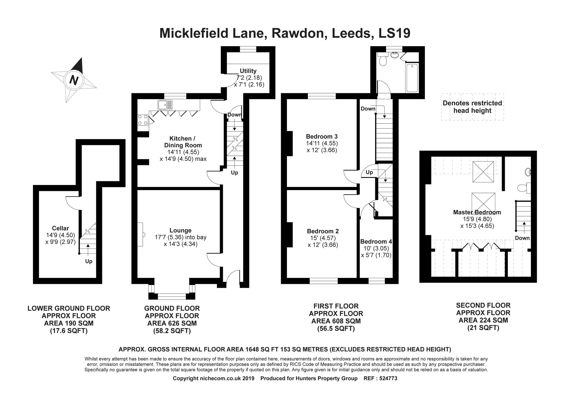 4 bed terraced house for sale in Micklefield Lane, Rawdon, Leeds LS19