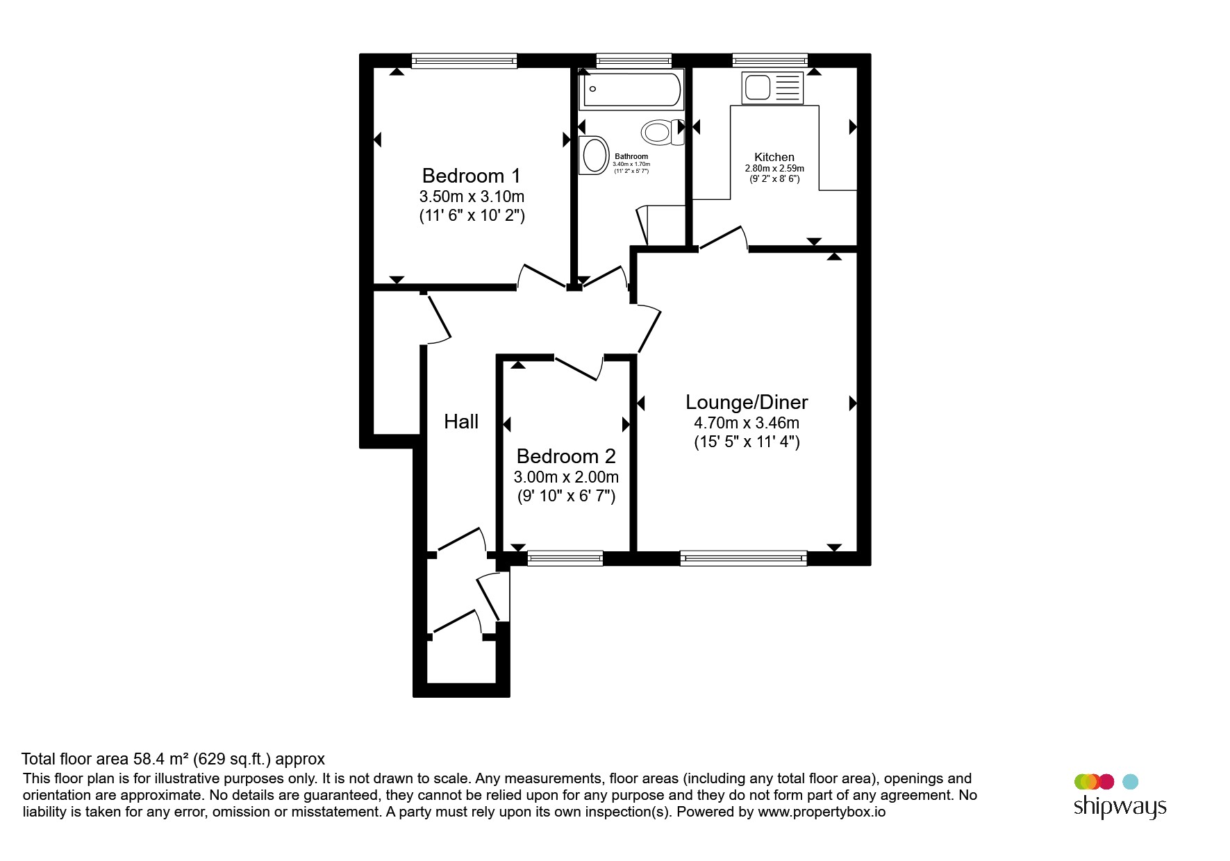 66, Tudor Court, Tipton floorplan