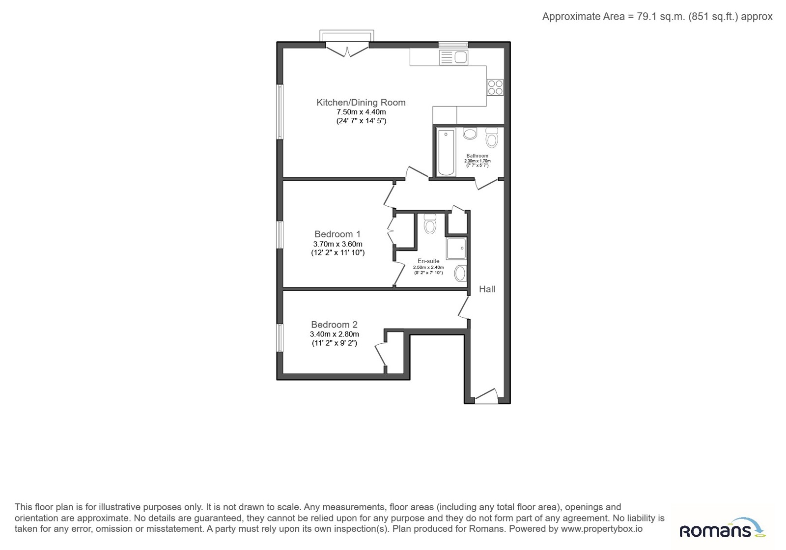 Flat 4, Fairways House, Ascot floorplan