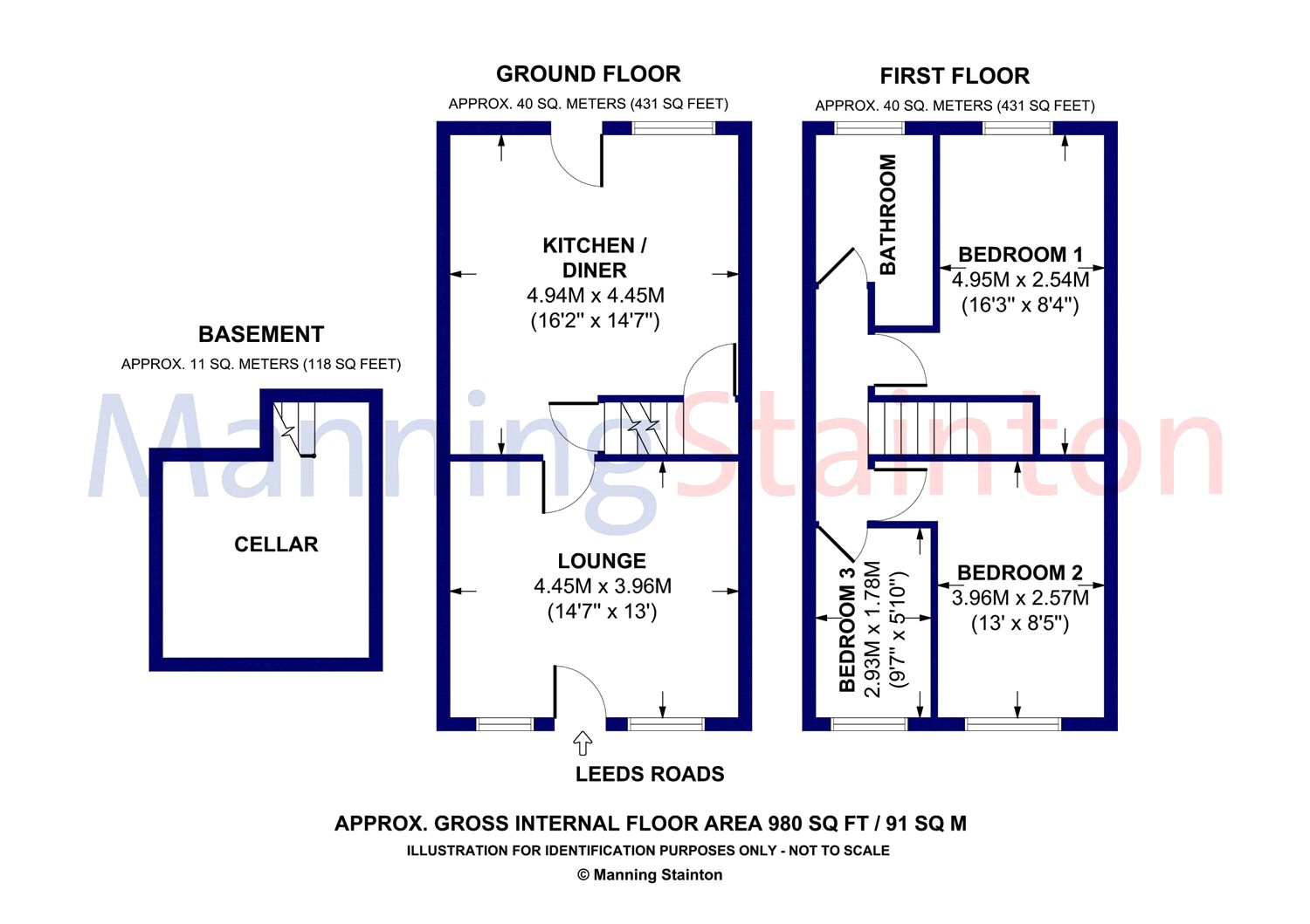 3 Bedrooms Semi-detached house for sale in Leeds Road, Robin Hood, Wakefield, West Yorkshire WF3