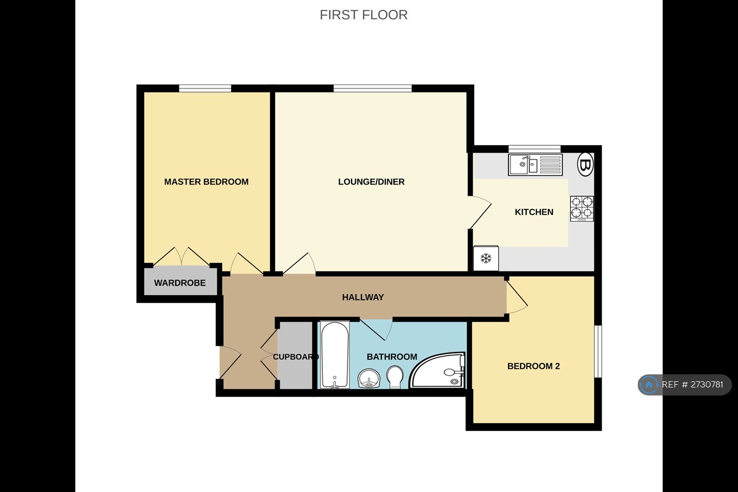 Mill Place, Caldbec Hill, Battle floorplan