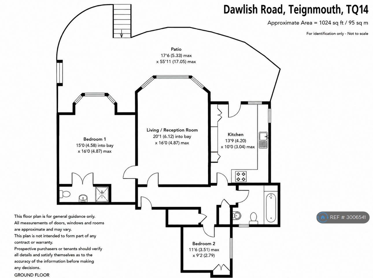 Flat  Leafield, Dawlish Road, Teignmouth floorplan