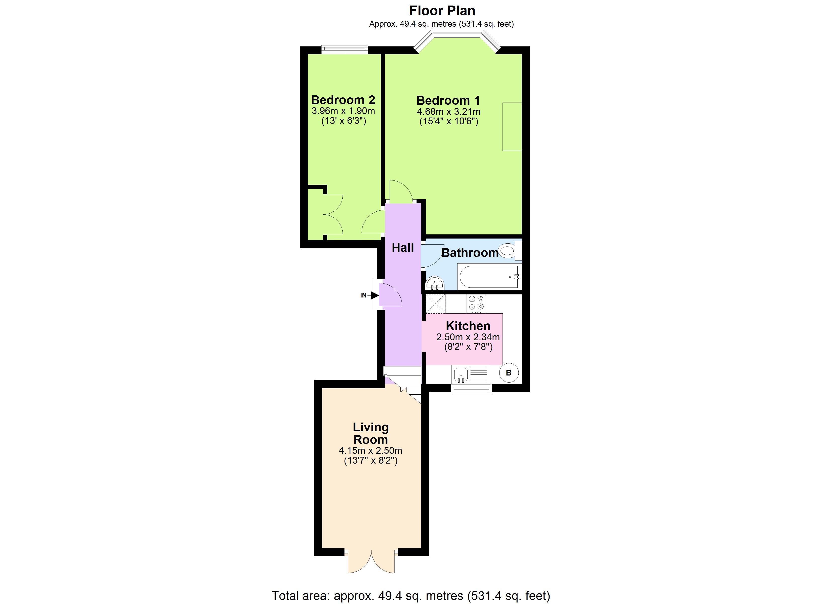 2 Bedrooms Flat for sale in Queens Park Road, Brighton BN2