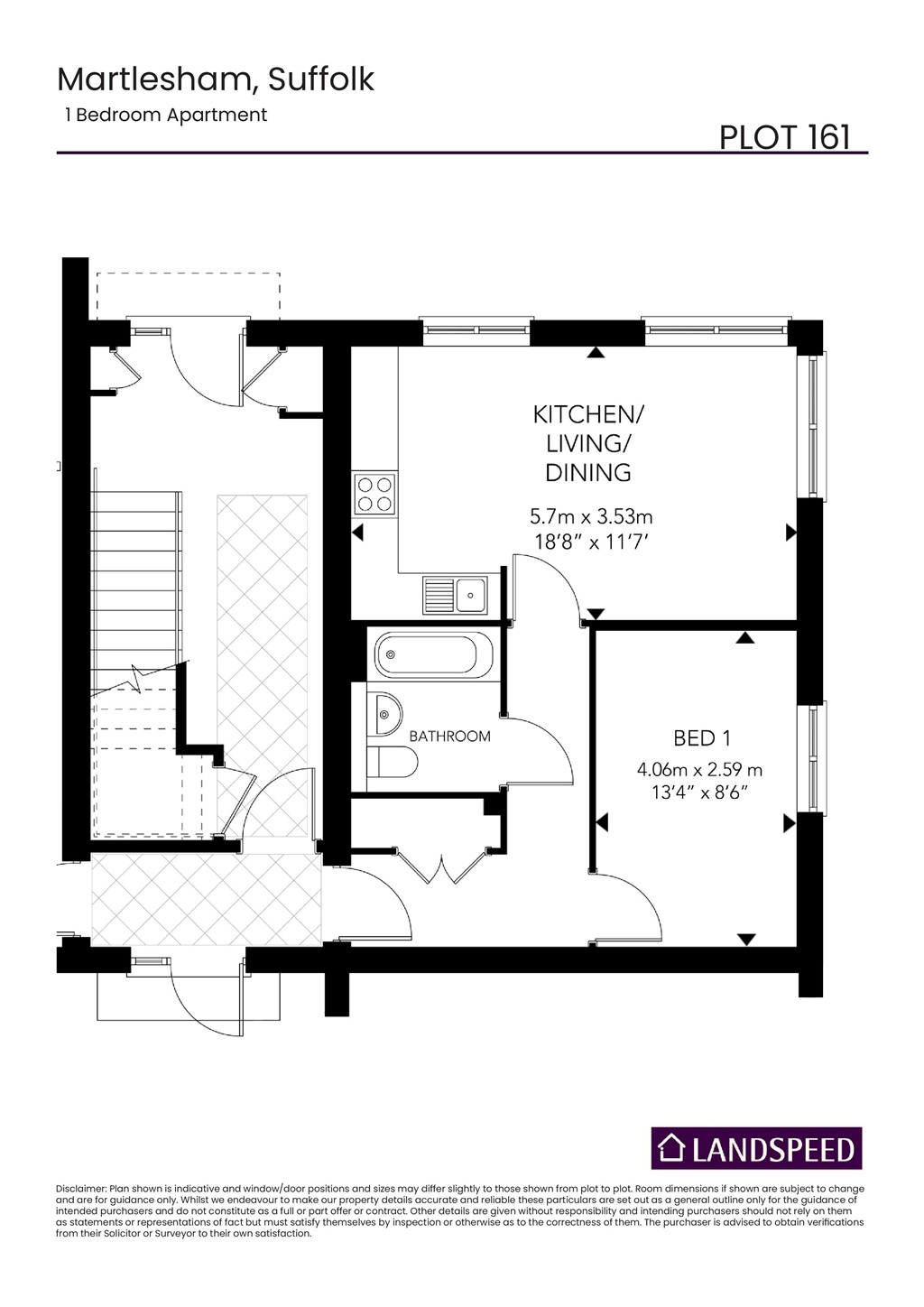 Plot 161a, Affordable Housing, Brightwell Lakes, Ipswich floorplan