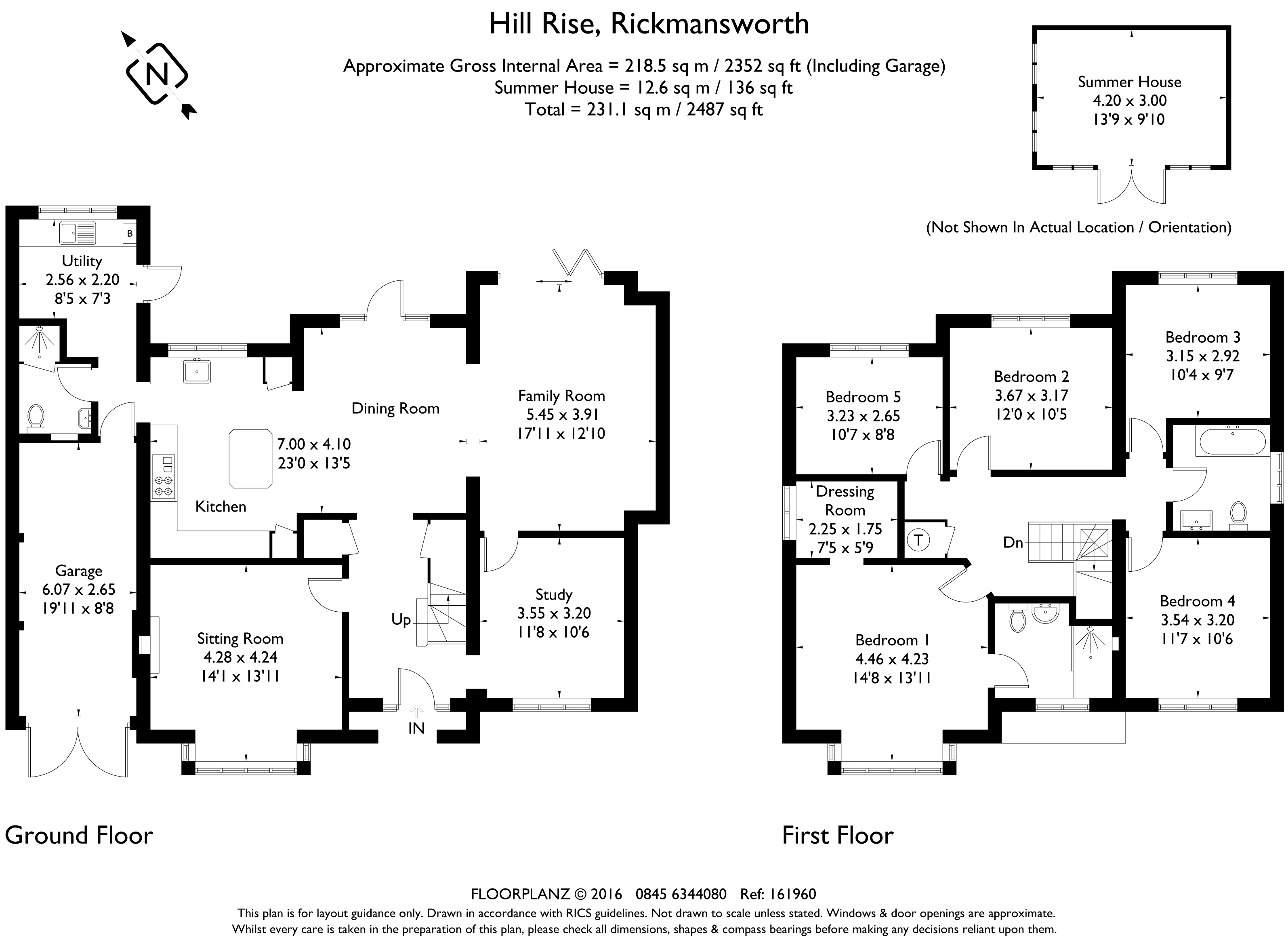 5 Bedrooms Detached house to rent in Hill Rise, Rickmansworth WD3