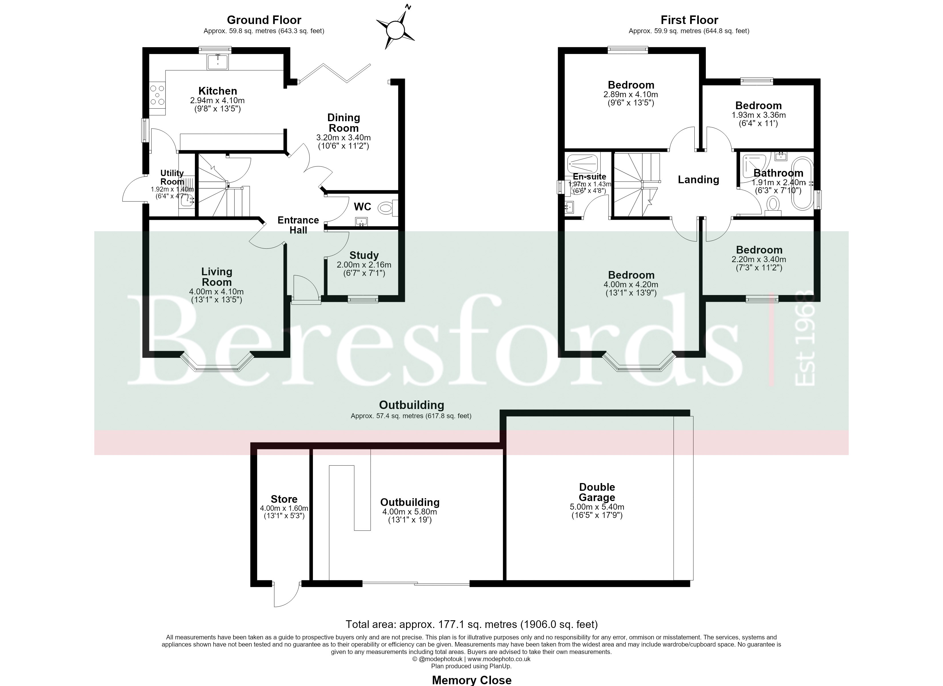 22, Memory Close, Essex floorplan
