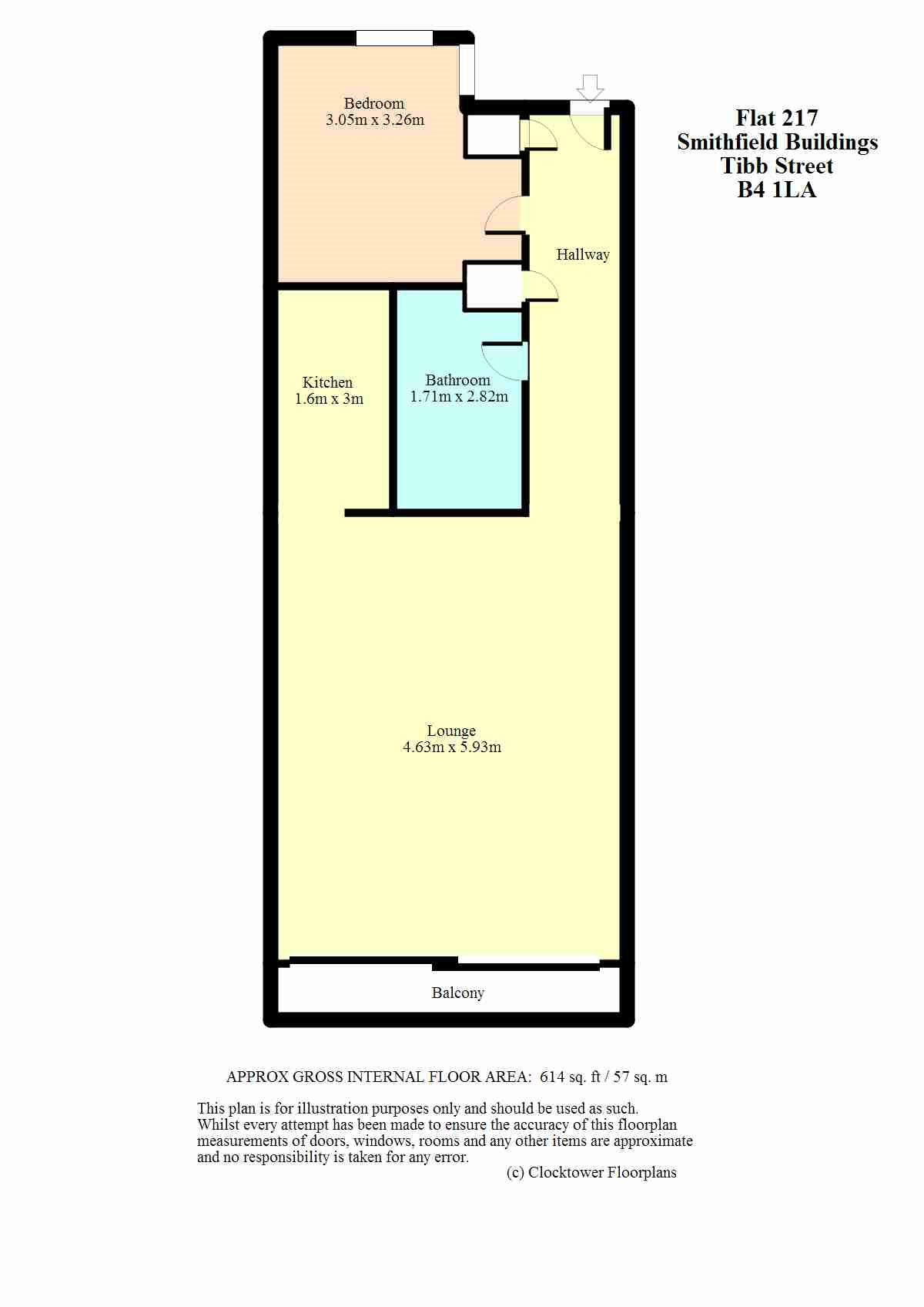 1 Bedrooms Flat to rent in Smithfield Buildings, Tib Street, Manchester, Greater Manchester M4