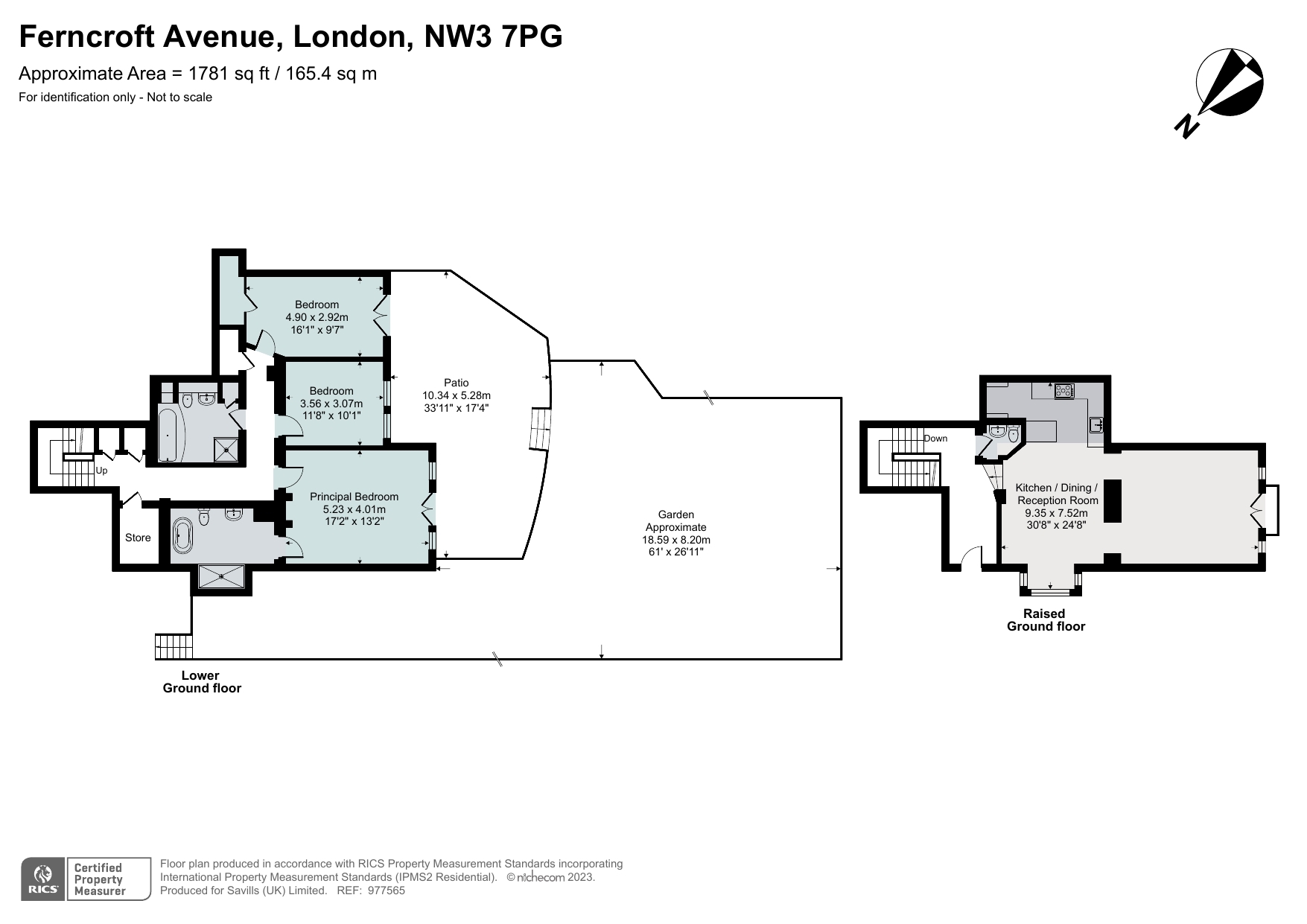 Ferncroft Avenue, Hampstead, London NW3, 3 bedroom flat for sale