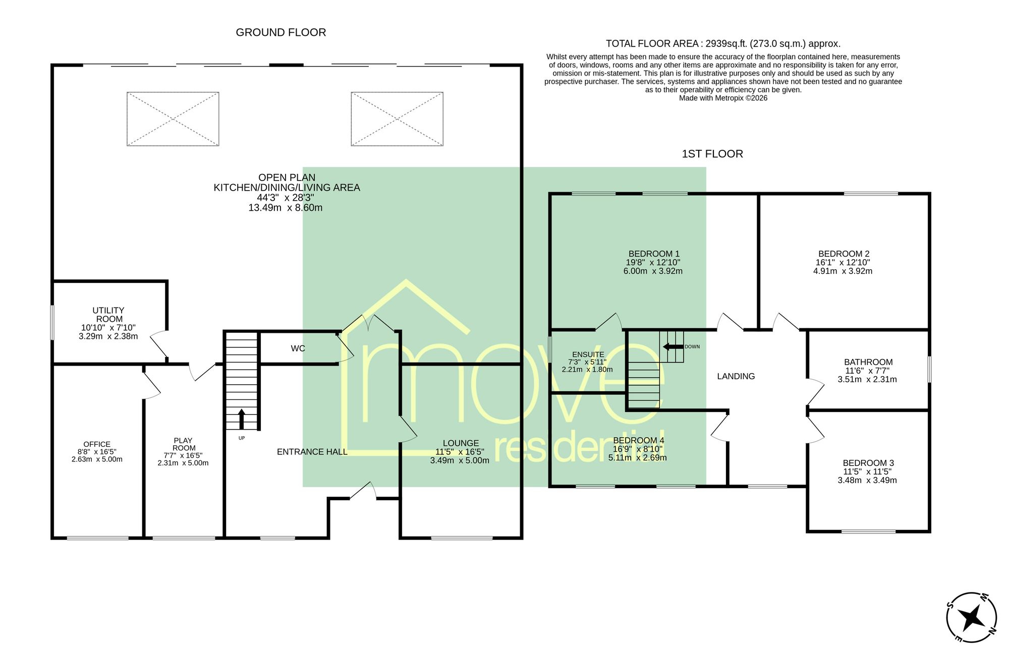 4 The Stables Manor Drive, Wirral floorplan