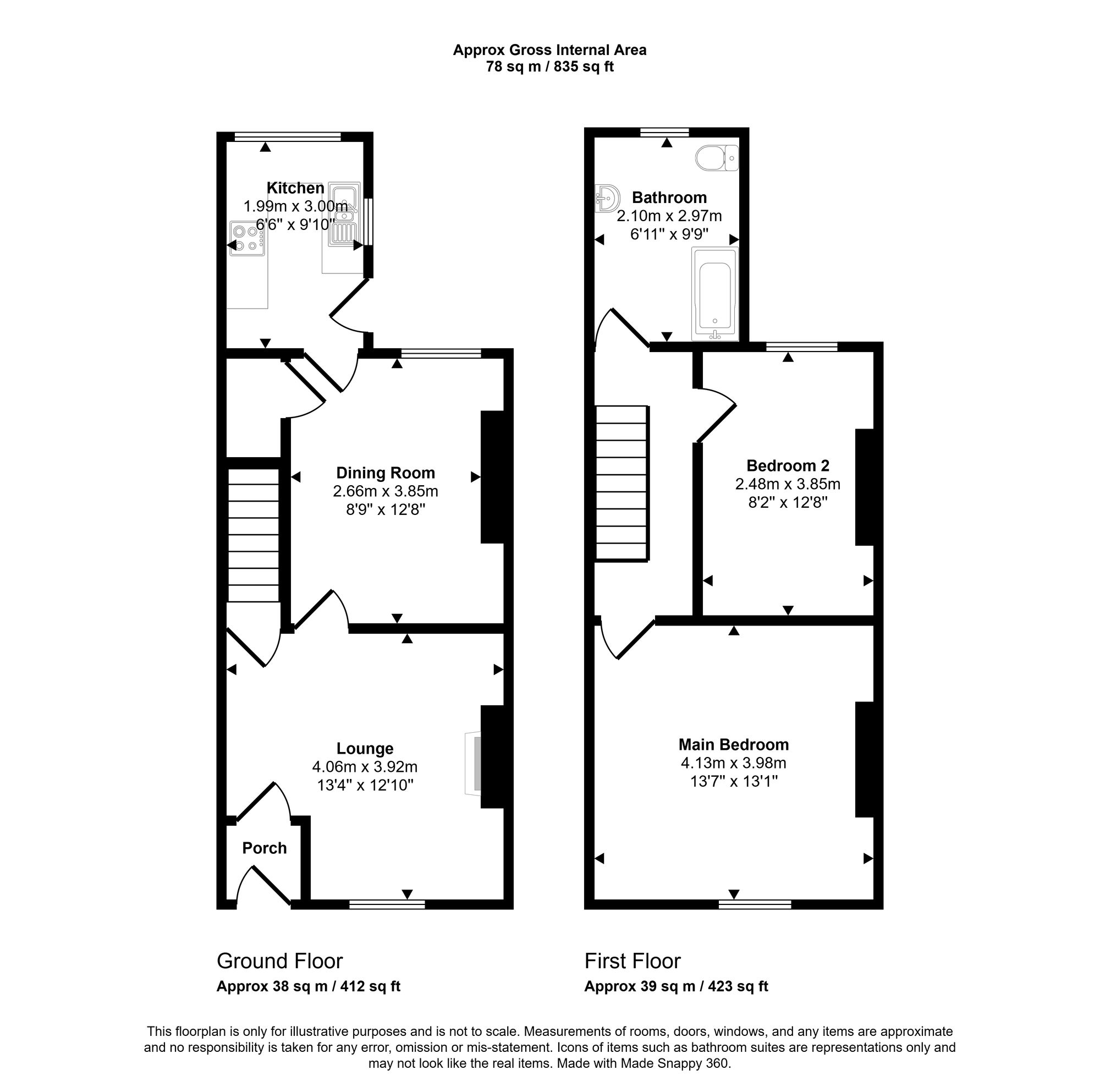 36 Argyll Street, Wigan floorplan