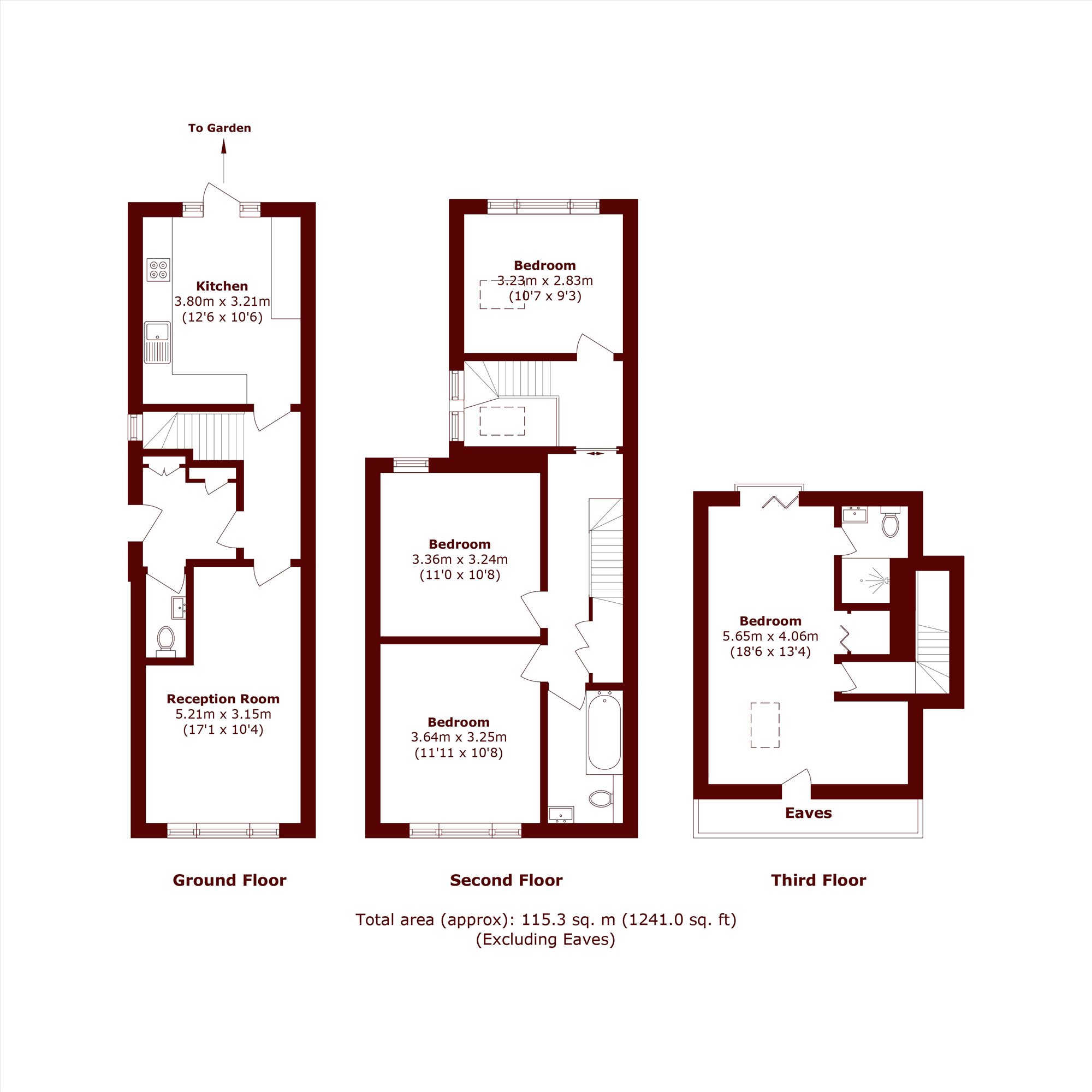 17, Dorchester Grove, London floorplan