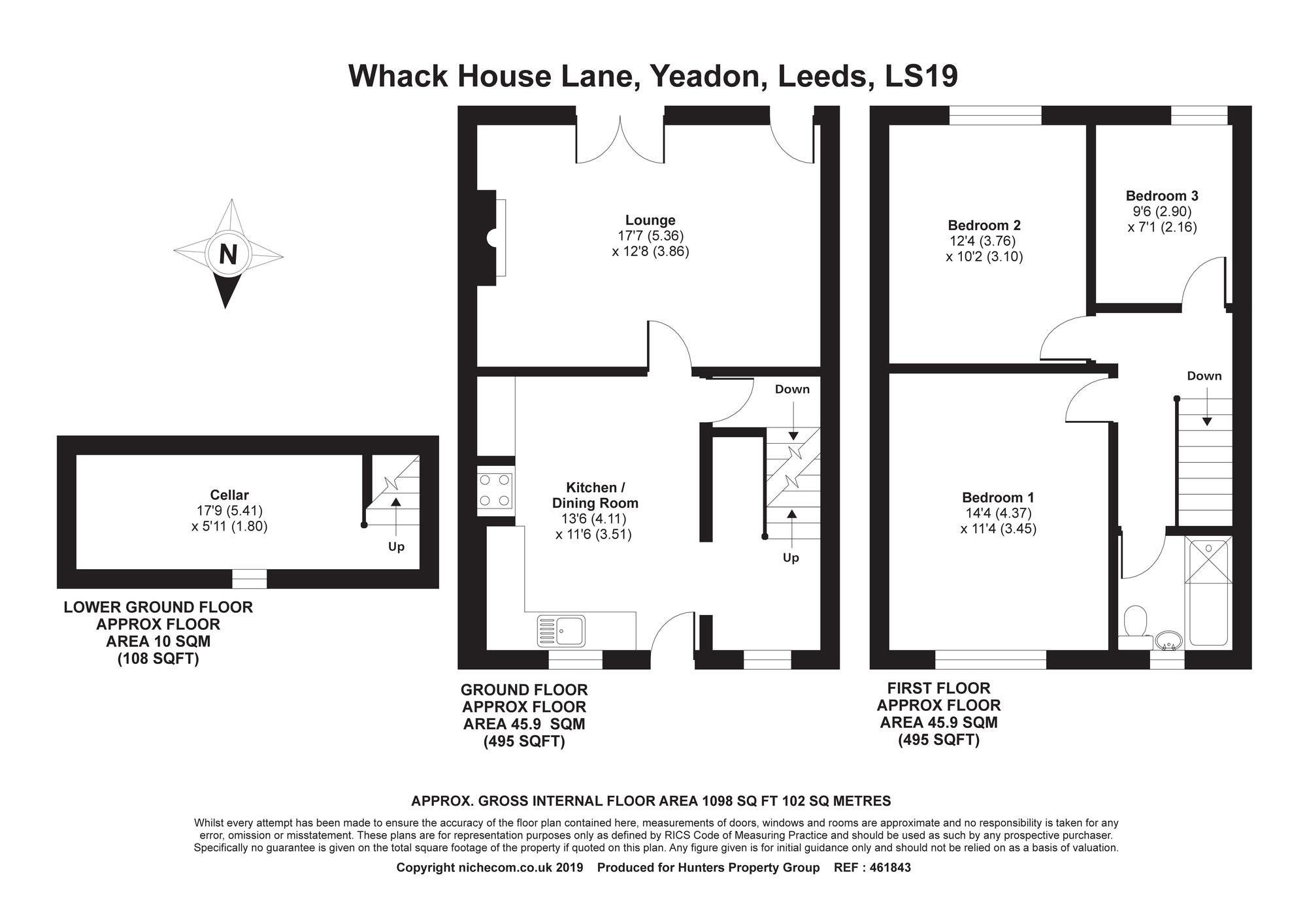 3 Bedrooms Terraced house for sale in Whack House Lane, Yeadon, Leeds LS19