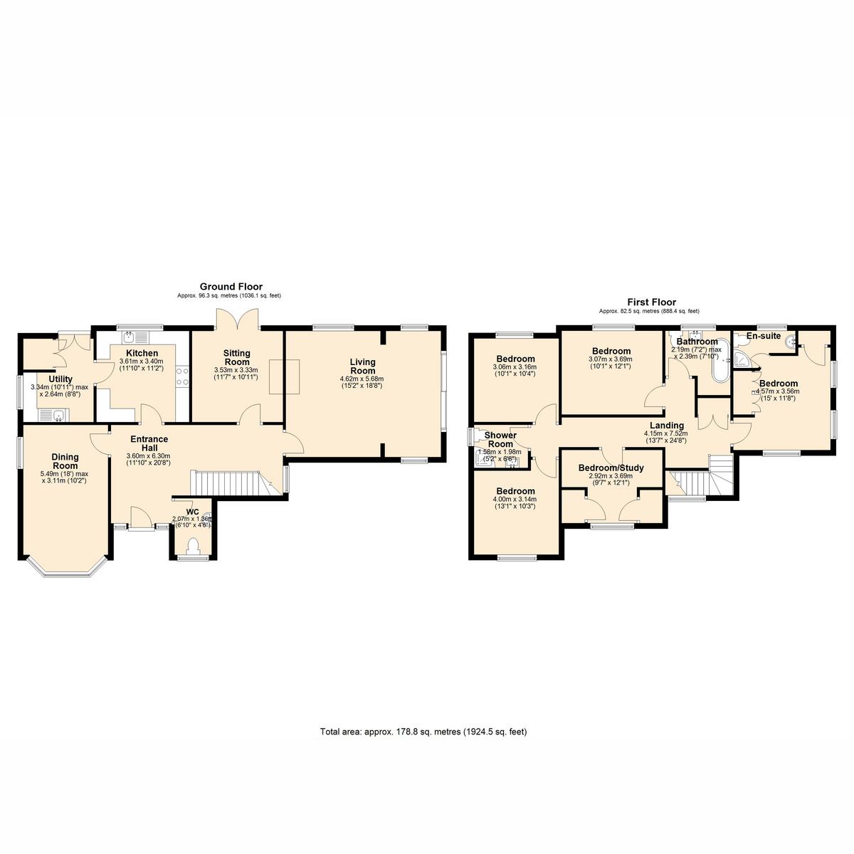 Heather Mynd, Hazler Road, Church Stretton floorplan