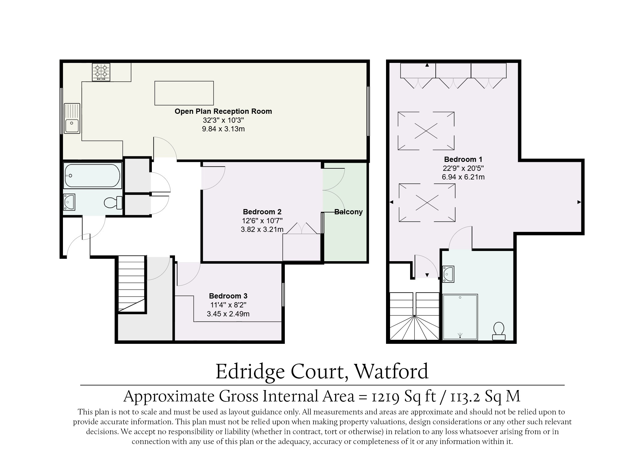 26 Edridge Court,, Ley Farm Close, Hertfordshire floorplan