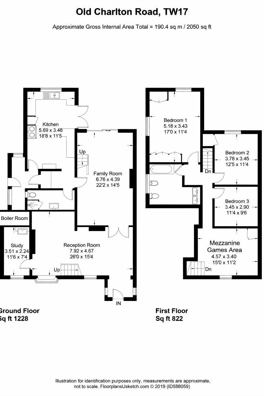 115, Old Charlton Road, Shepperton floorplan
